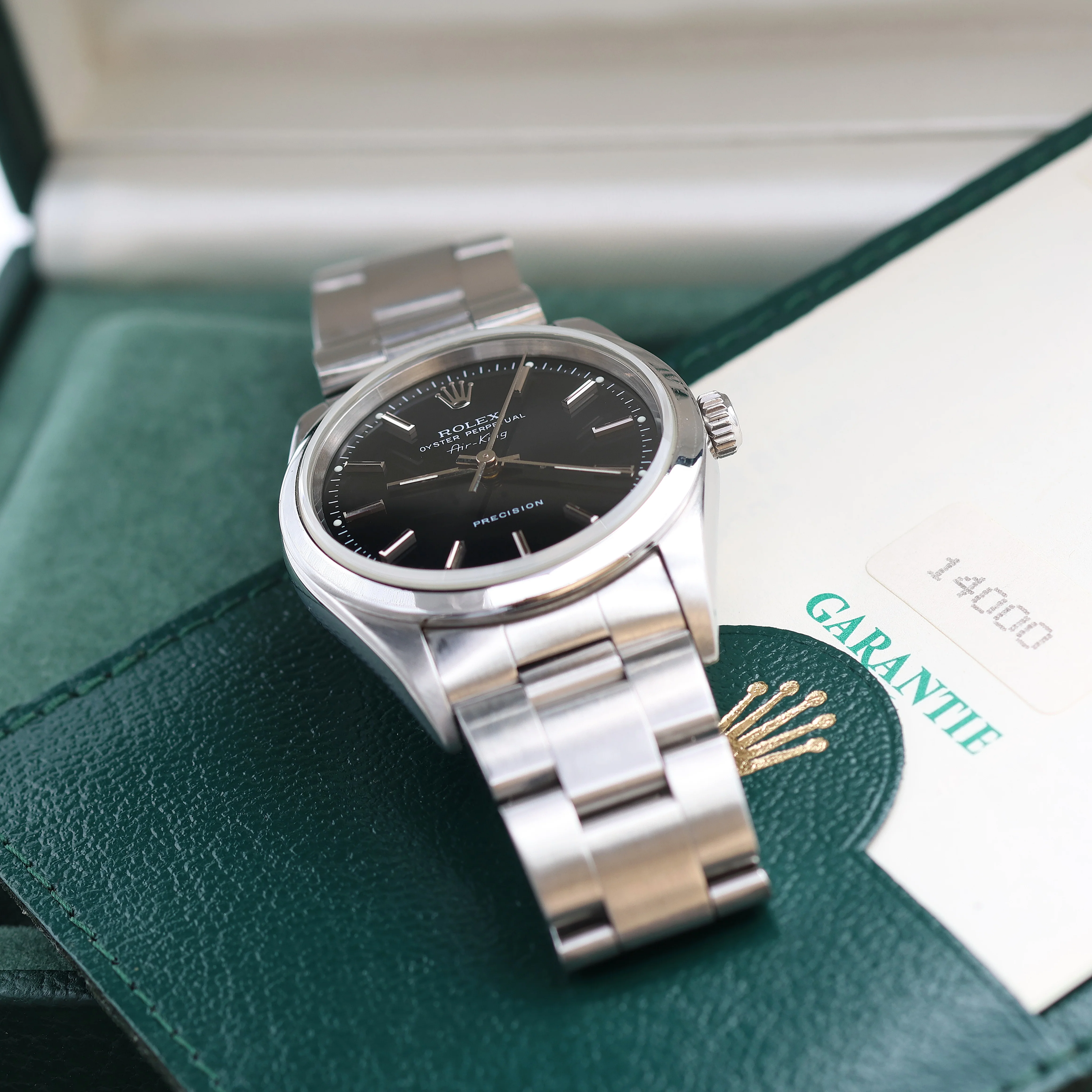 ON SALE: Rolex Air-King ref. 14000 Black Dial - Full Set - Image 4