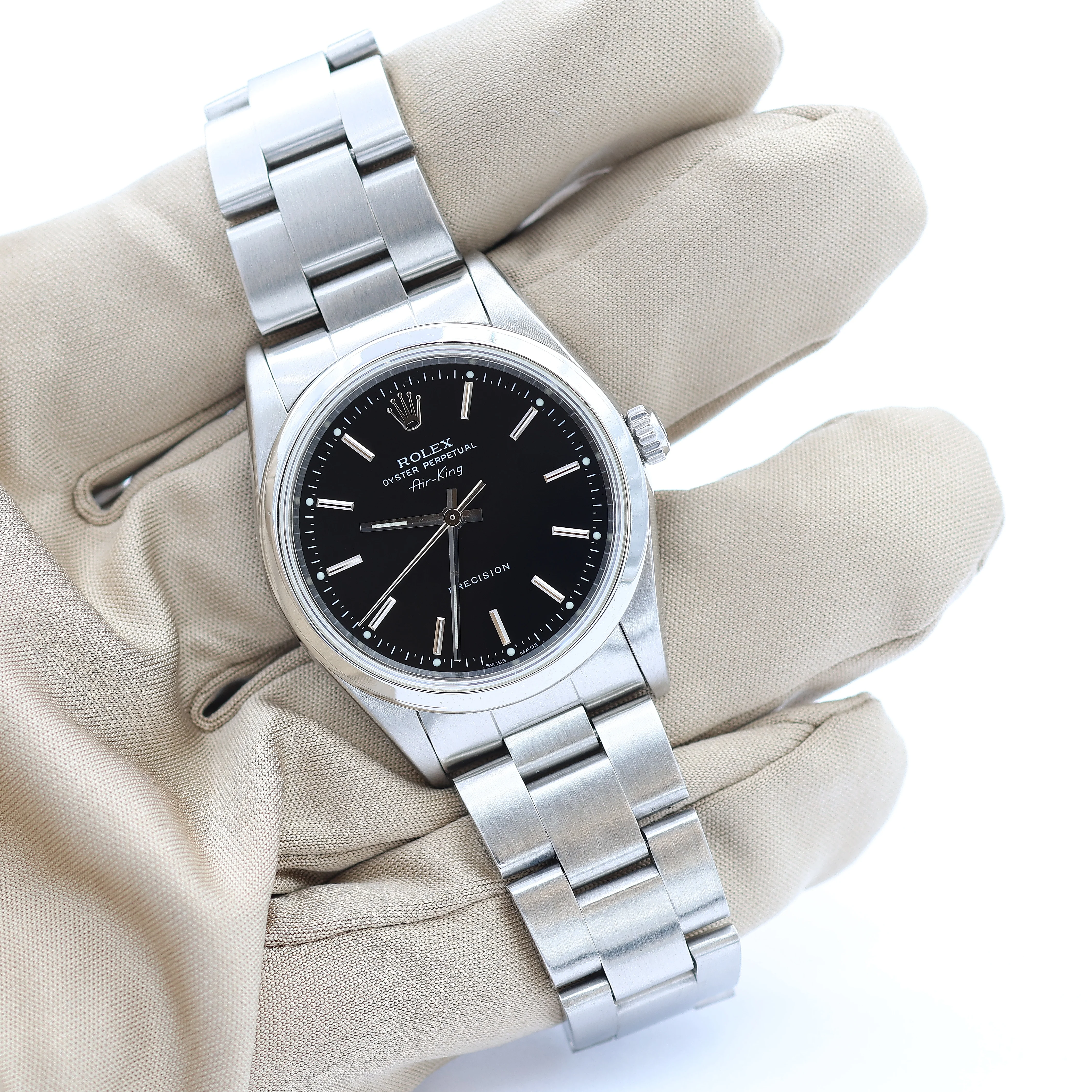 ON SALE: Rolex Air-King ref. 14000 Black Dial - Full Set - Image 5