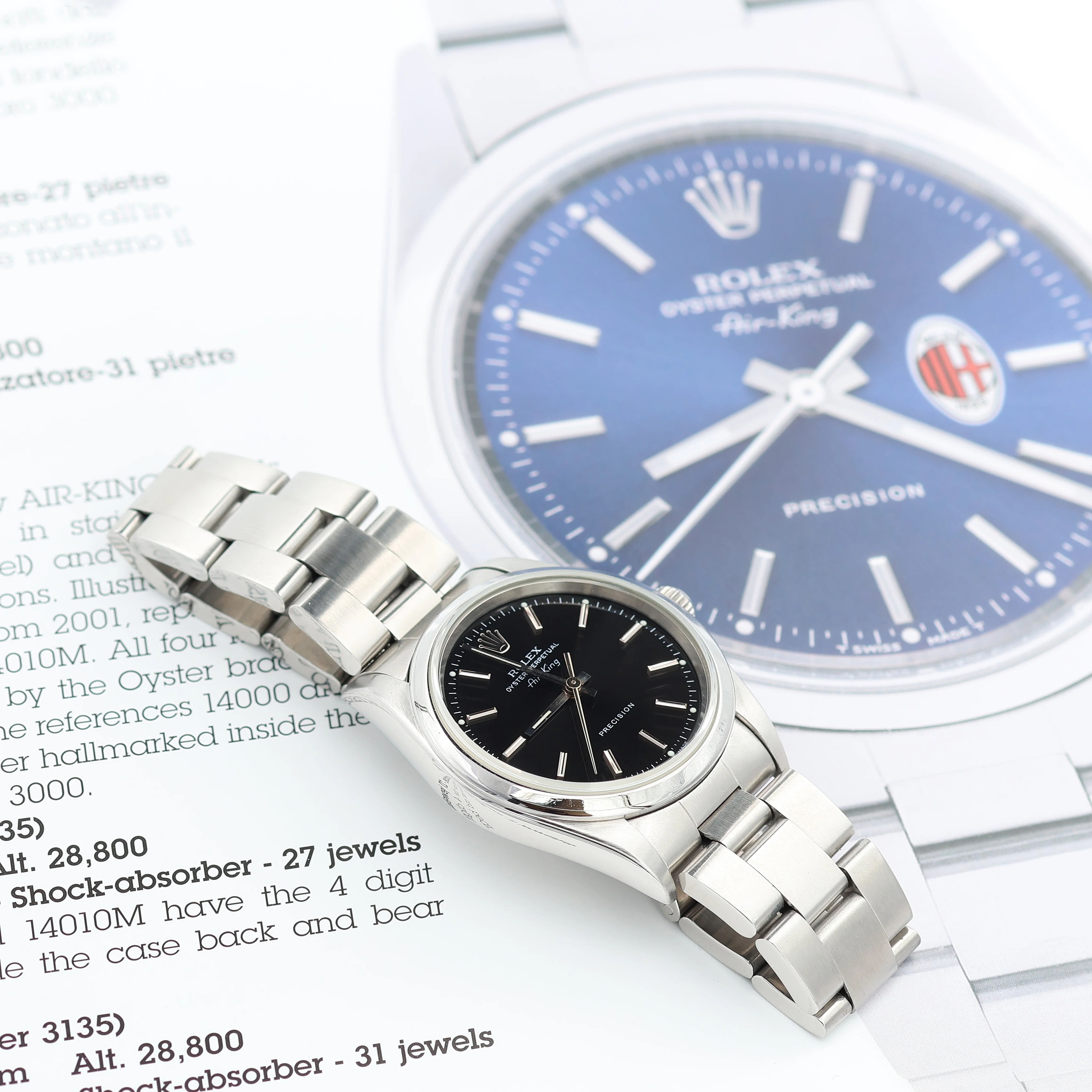 ON SALE: Rolex Air-King ref. 14000 Black Dial - Full Set - Image 7