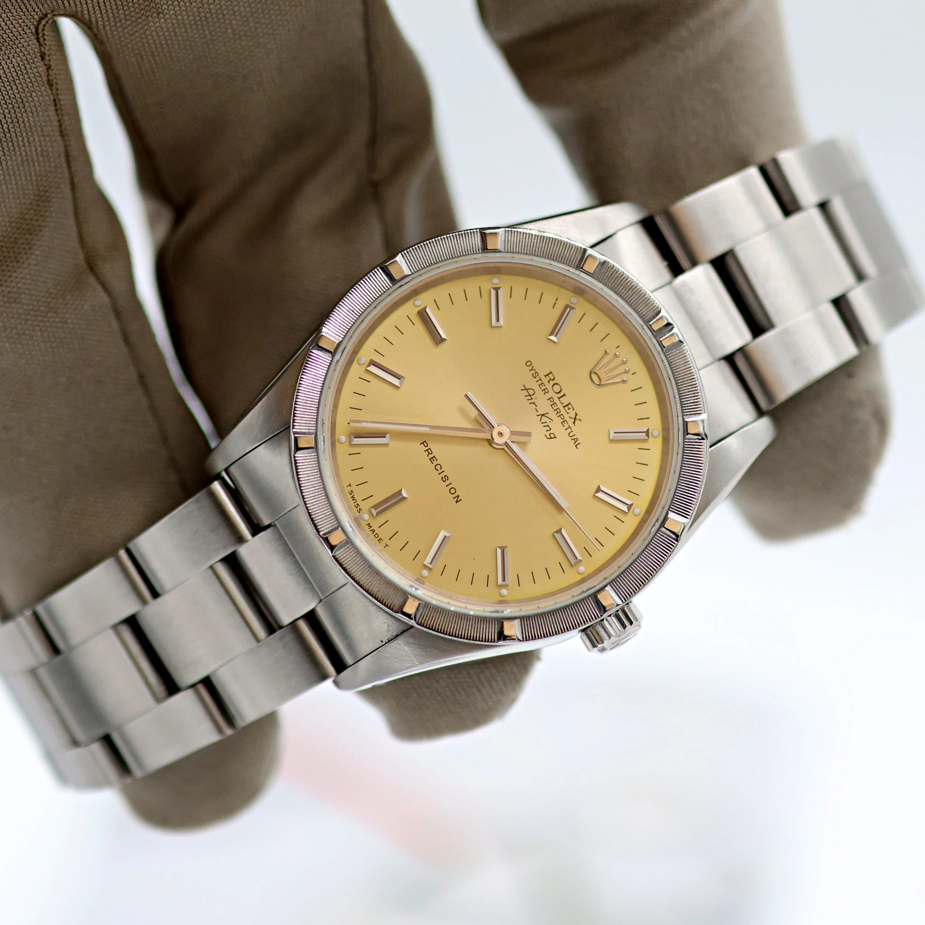 Rolex Air-King ref. 14010 - Yellow dial - Oyster Bracelet - Image 6