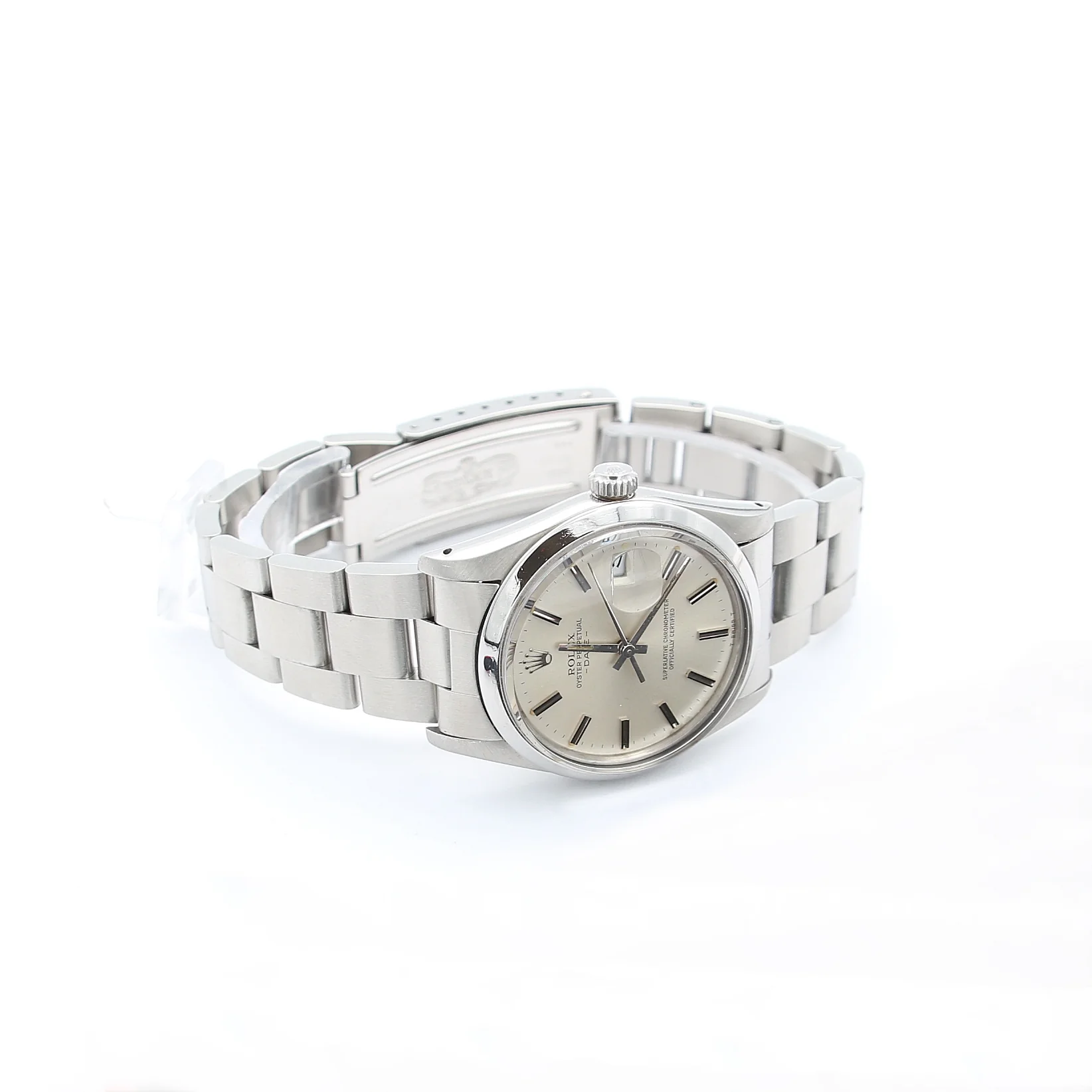 Rolex Date ref. 15000 Silver Dial Oyster Bracelet - Image 3