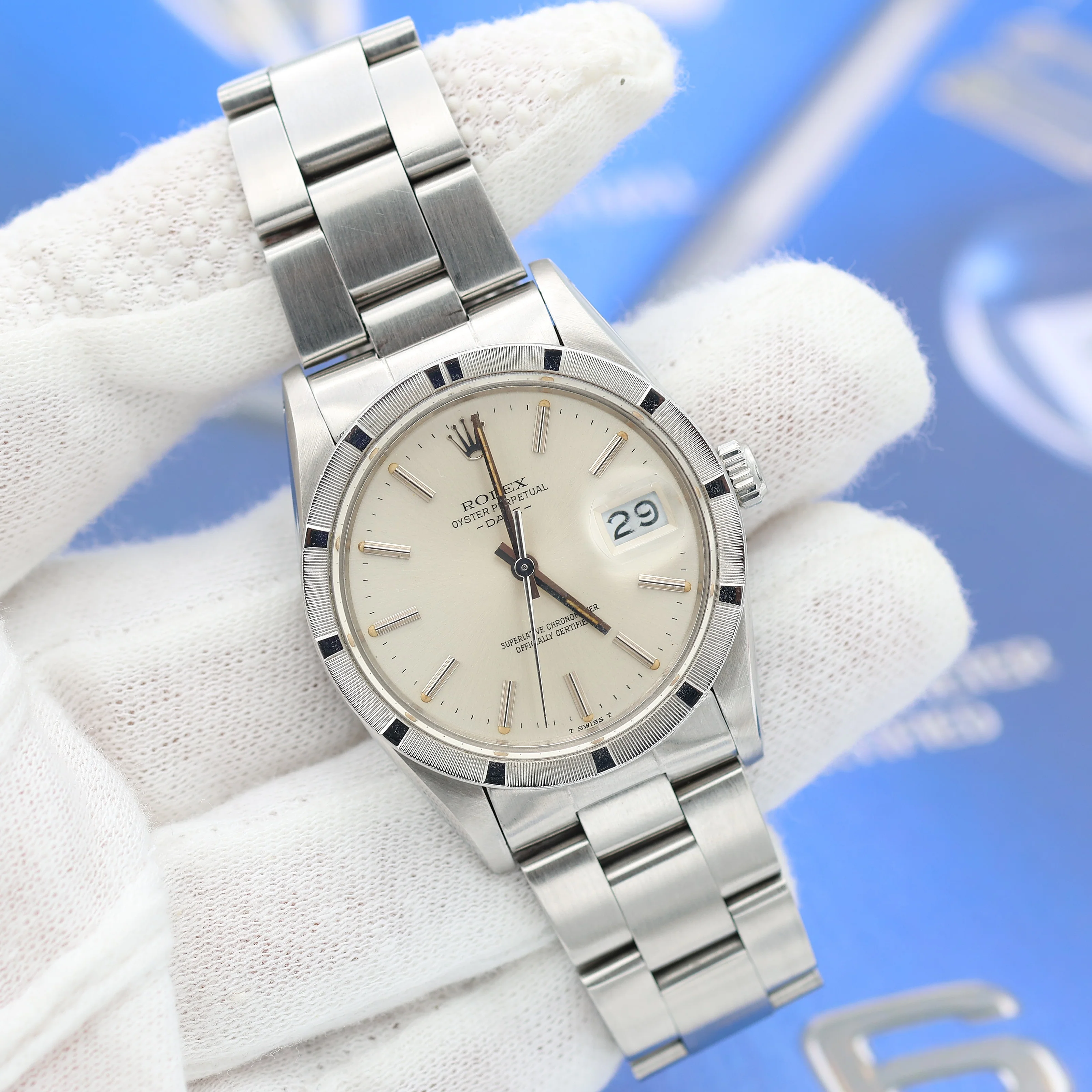 Rolex Date ref. 15010 - Silver Dial Oyster Bracelet - Image 5