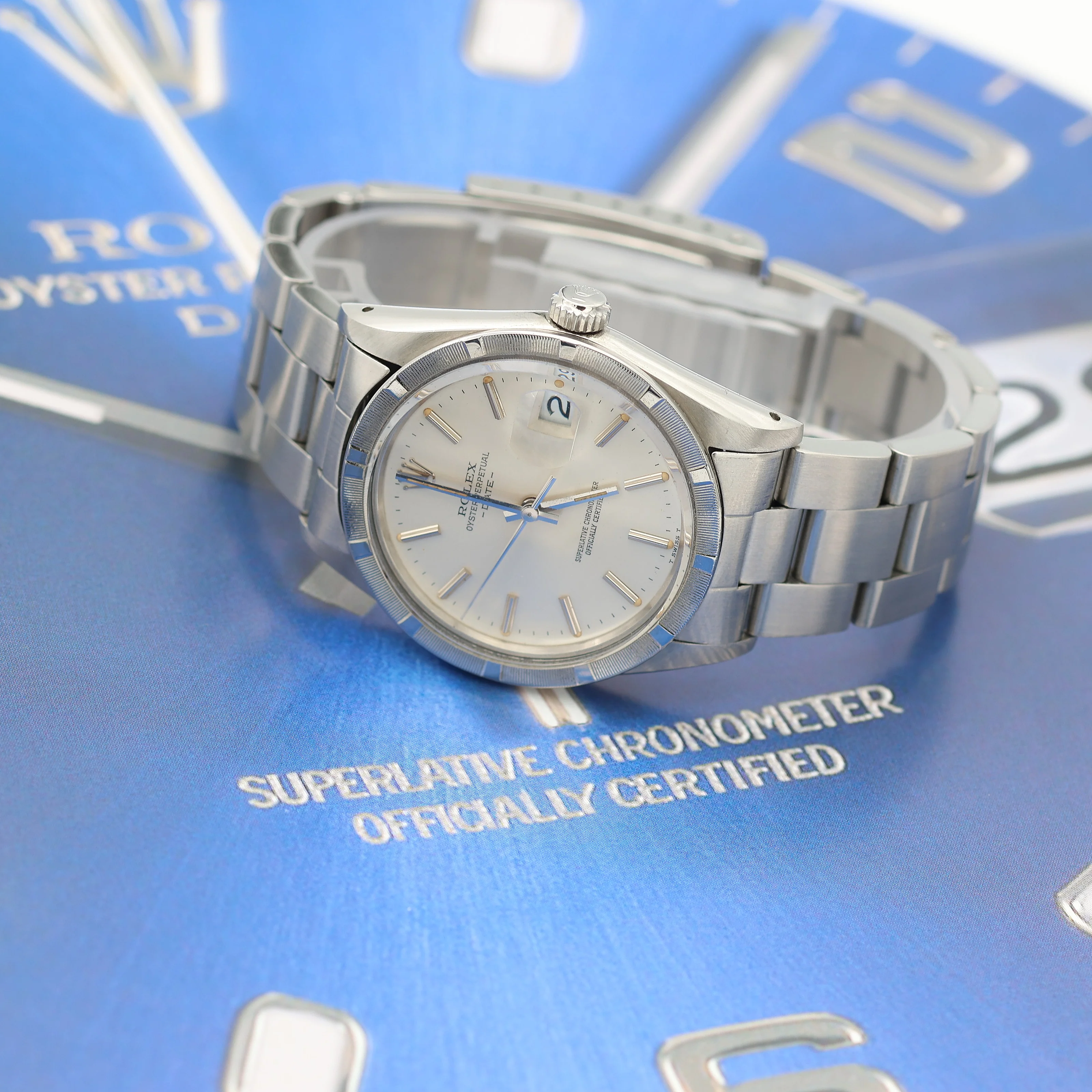 Rolex Date ref. 15010 - Silver Dial Oyster Bracelet - Image 6
