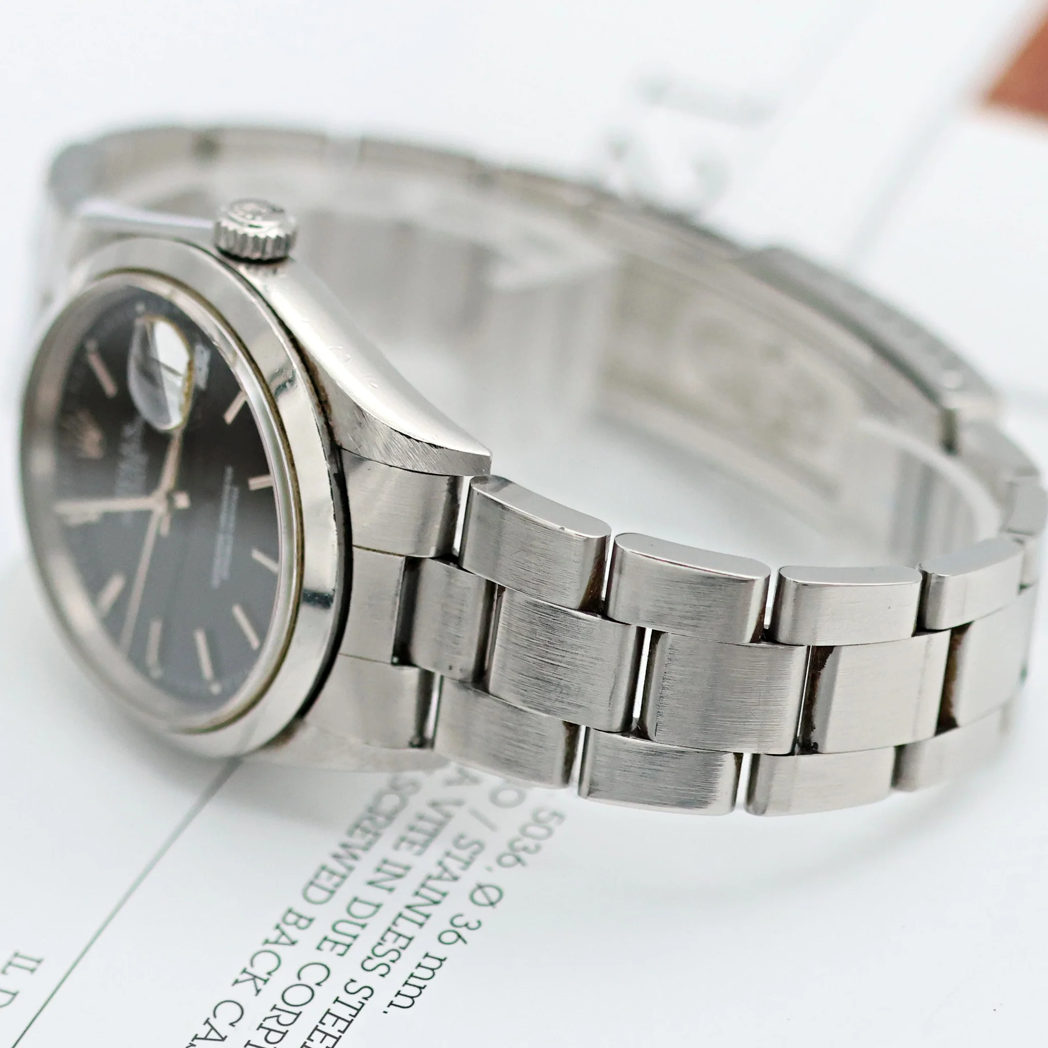 Rolex Date ref. 15200 Black Dial Oyster Bracelet - Full Set - Image 17