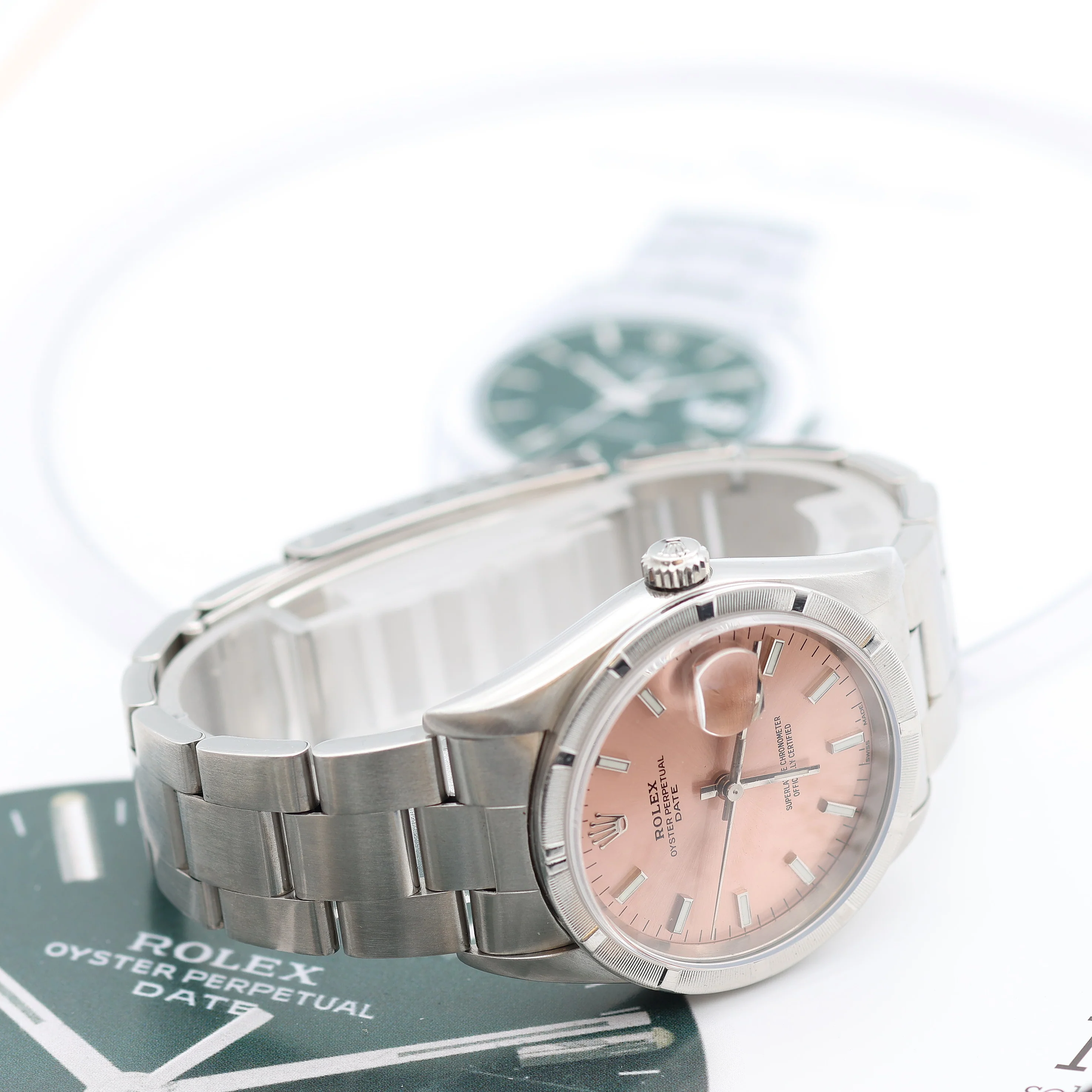 Rolex Date ref. 15210 - Salmon Dial - Oyster Bracelet - Image 6
