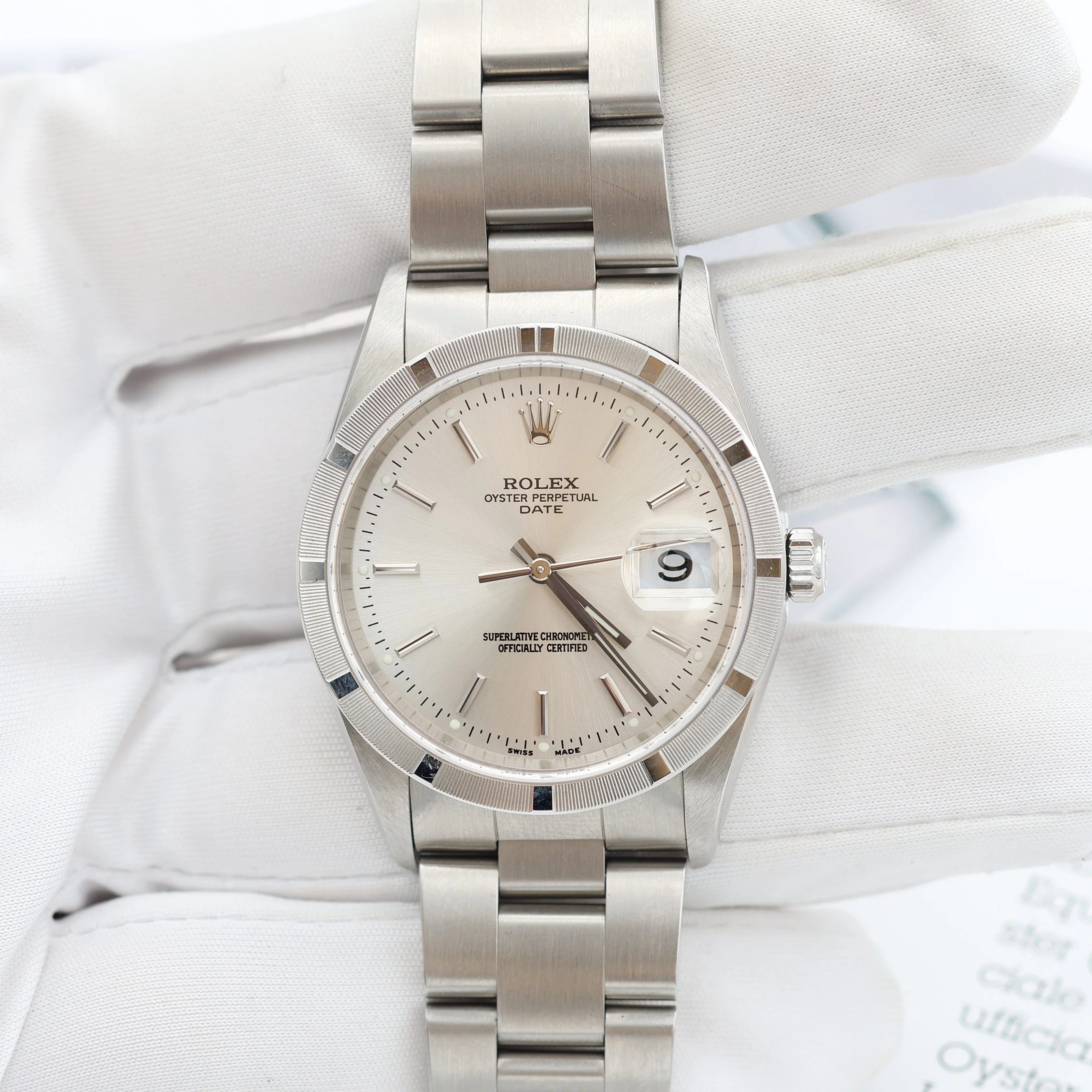ON SALE: Rolex Date ref. 15210 - Silver Dial - Full Set - Image 5