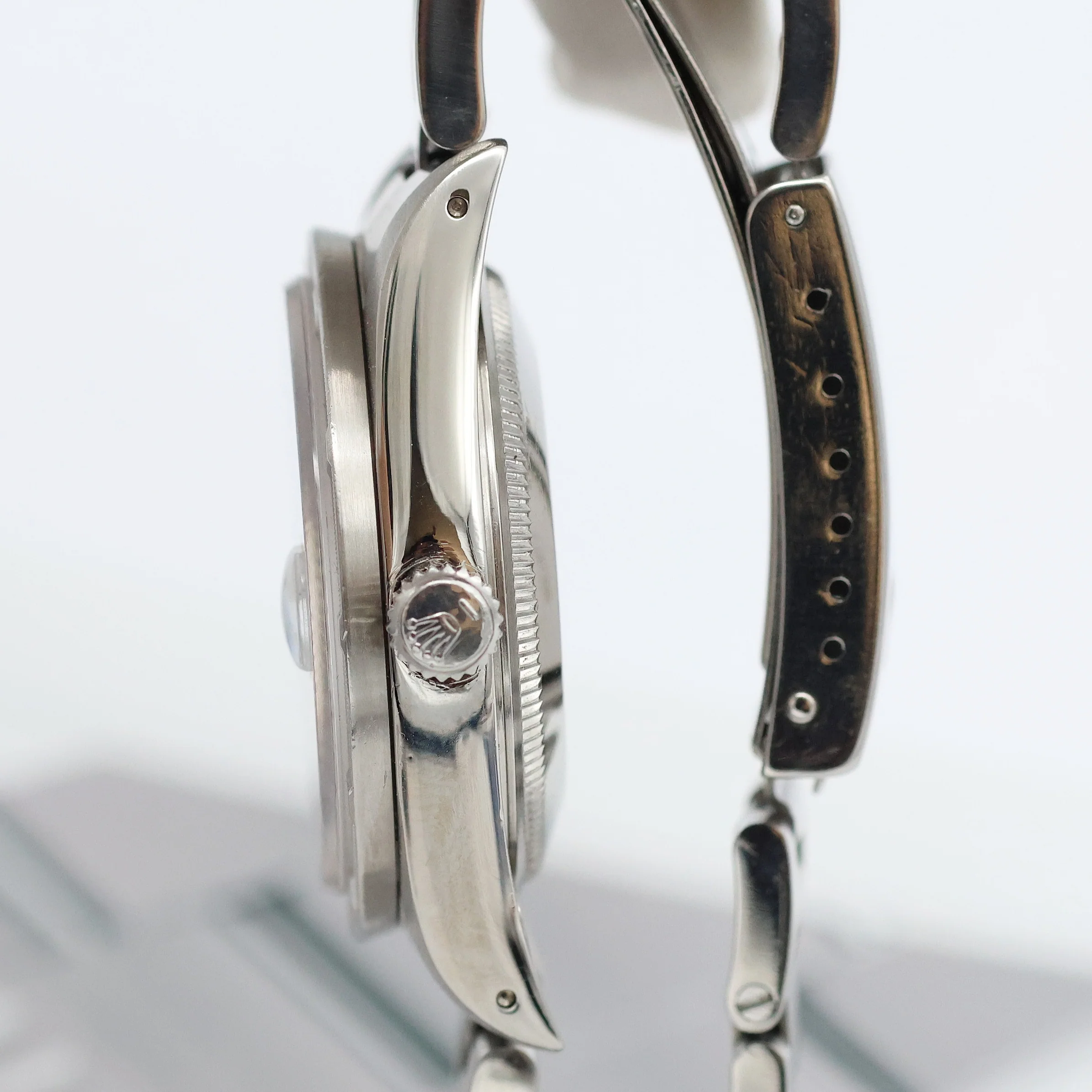 Rolex Date ref. 15210 White Arabic Dial Oyster Bracelet - Full Set - Image 17