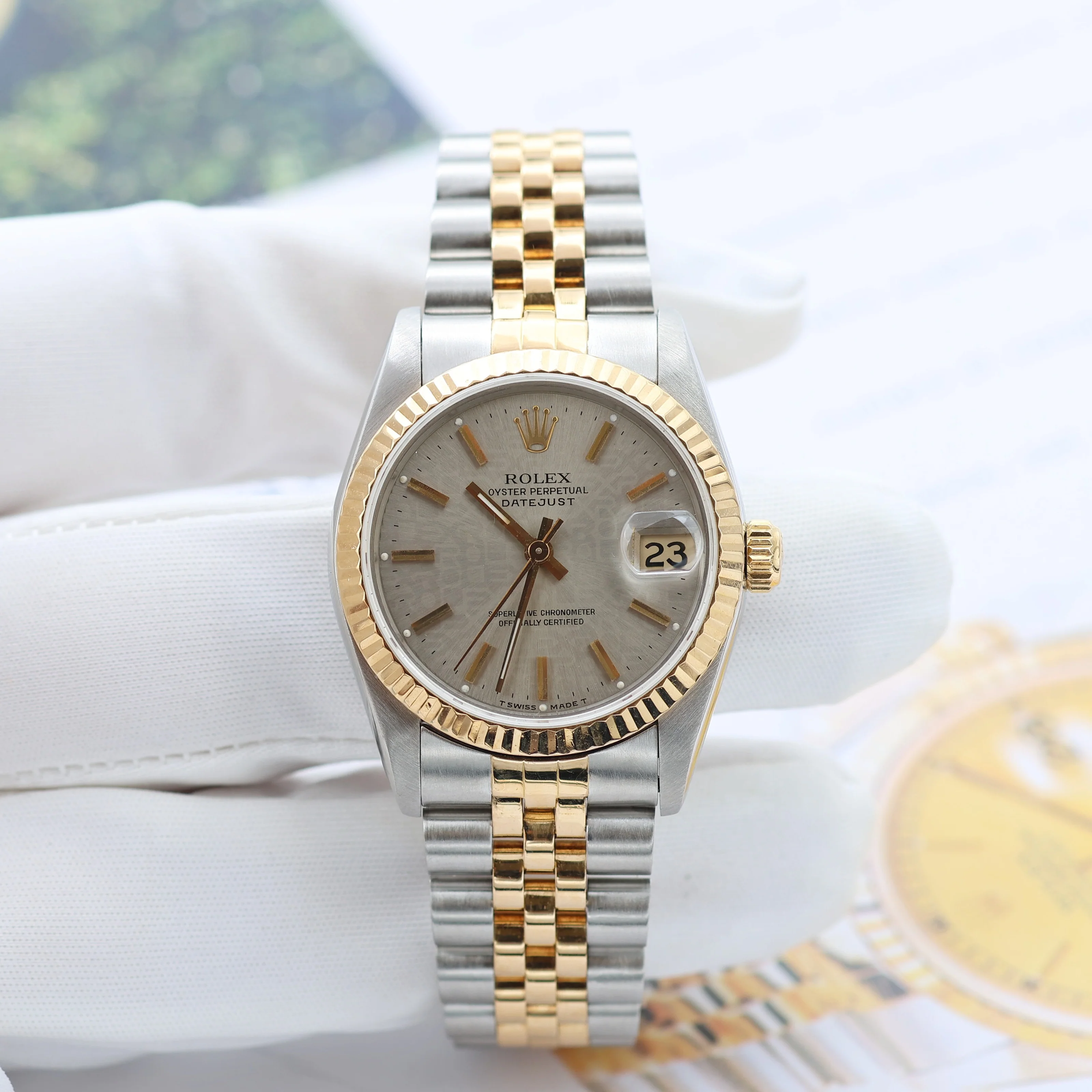 Rolex Datejust 31 Mid-Size ref. 68273 - Grey Millennary Dial - Full Set - Image 6