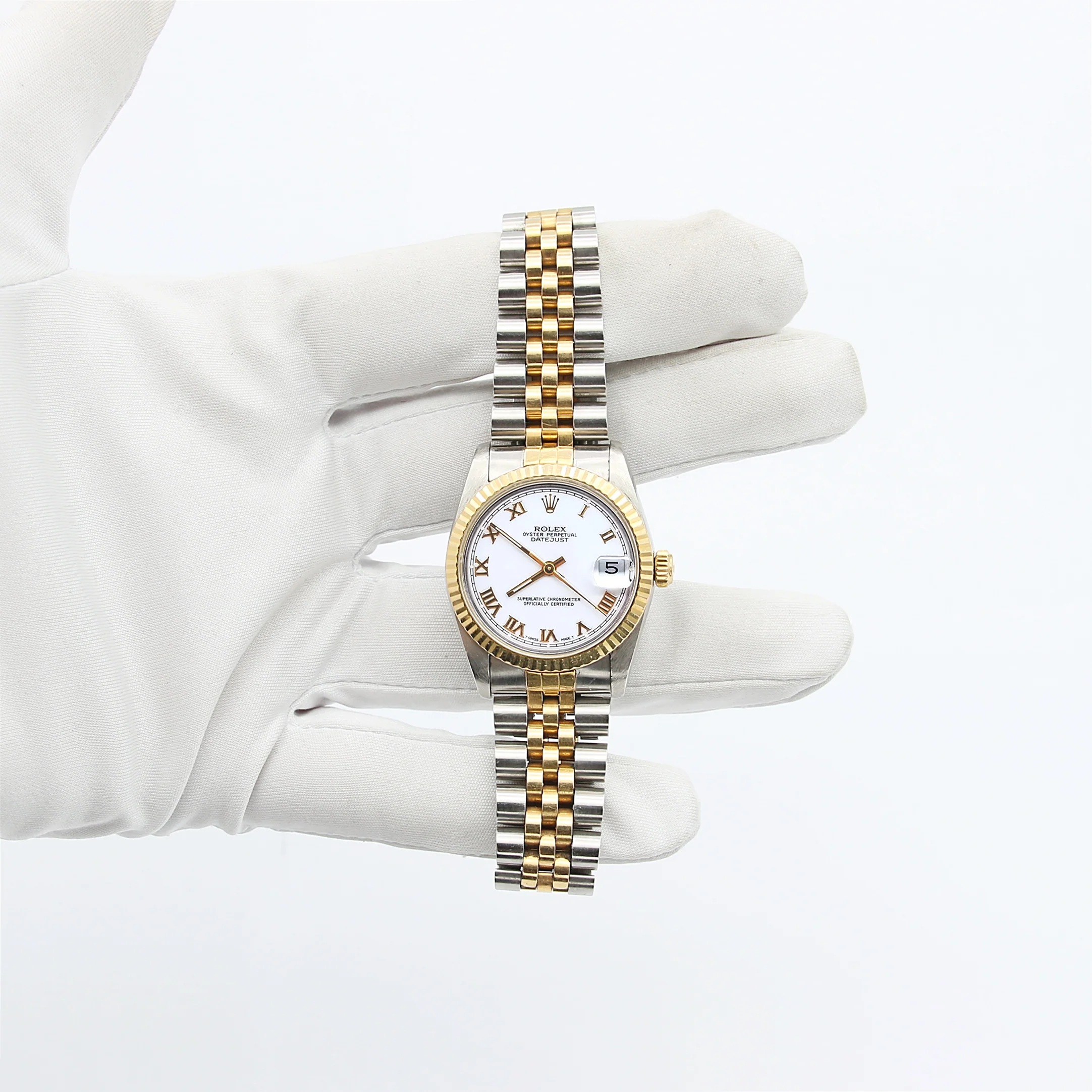 Rolex Datejust 31 Mid-Size ref. 68273 - White Roman Dial - Image 3