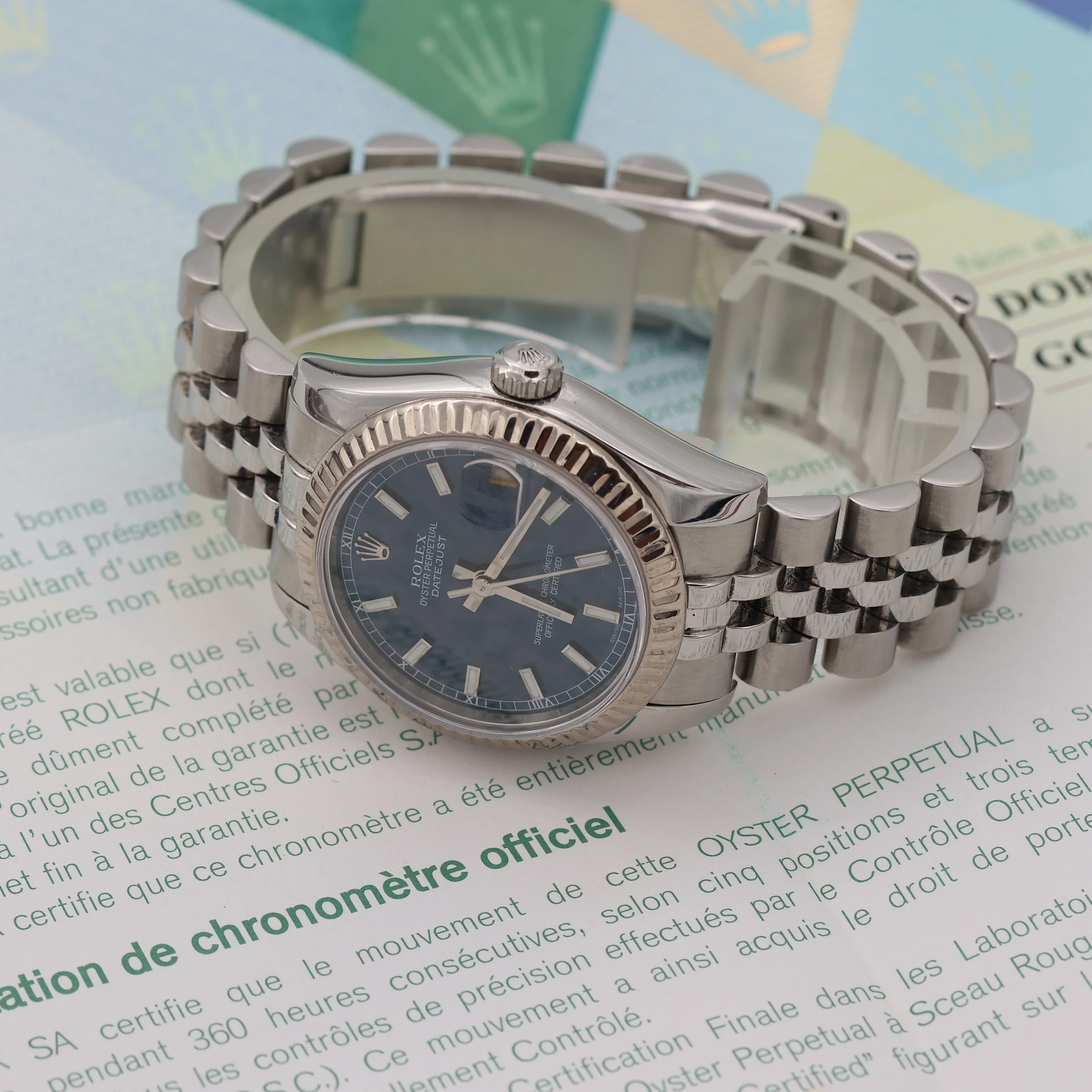 Rolex Datejust 31 ref. 178274 Blue dial Jubilee - Full Set - Image 2