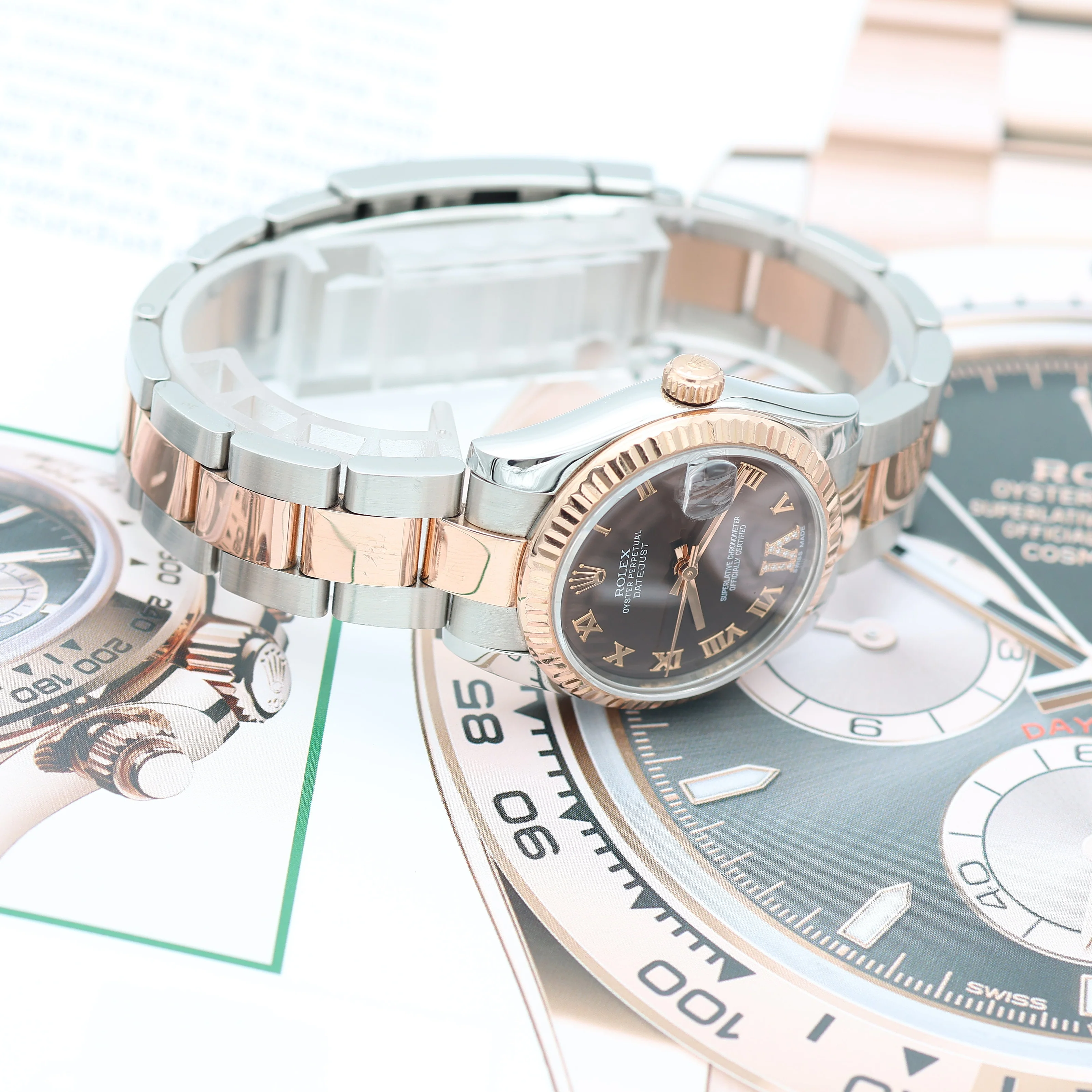 Rolex Datejust 31 ref. 278271 - Chocolate Diamond Roman Dial - Oyster Bracelet Full Set - Image 8