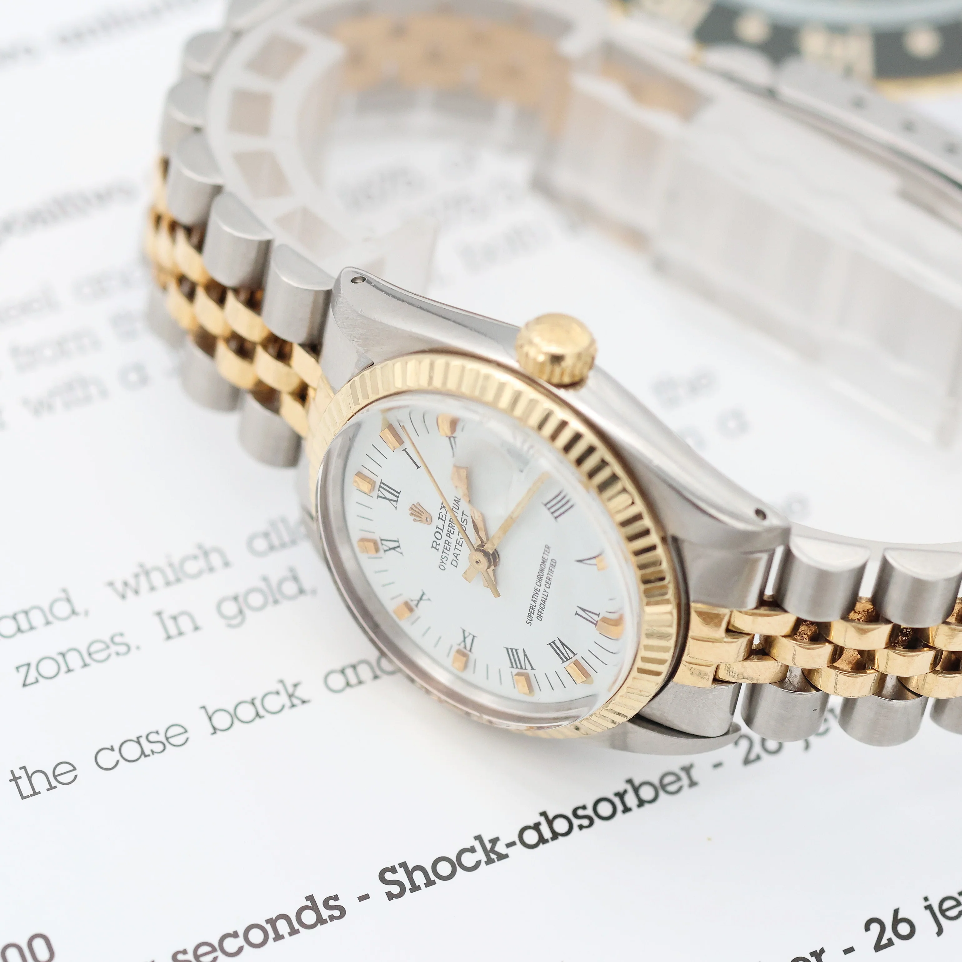 Rolex Datejust 31 ref. 6827 White Roman Dial - Jubilee bracelet - Image 10
