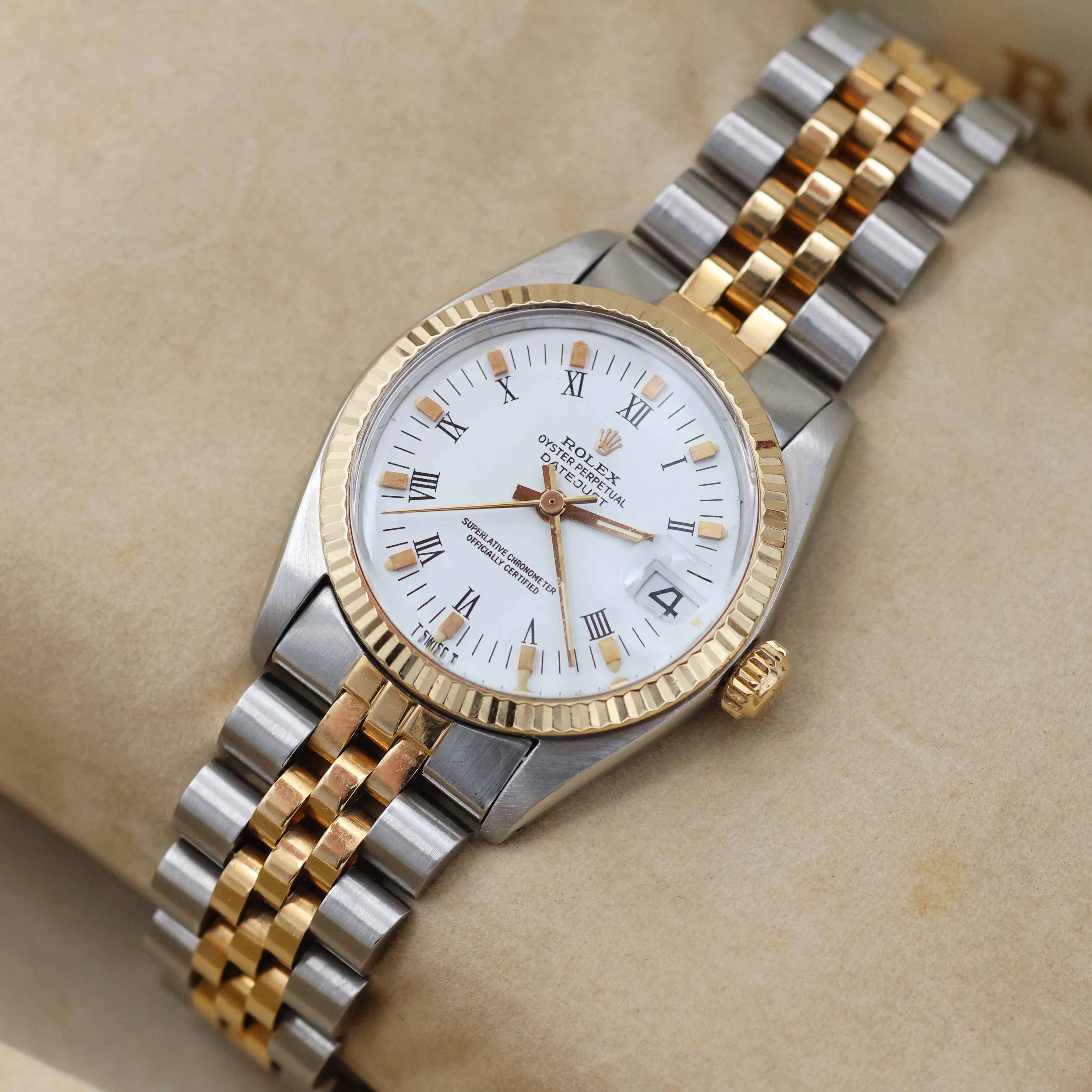 Rolex Datejust 31 ref. 6827 White Roman Dial - Jubilee bracelet - Image 14