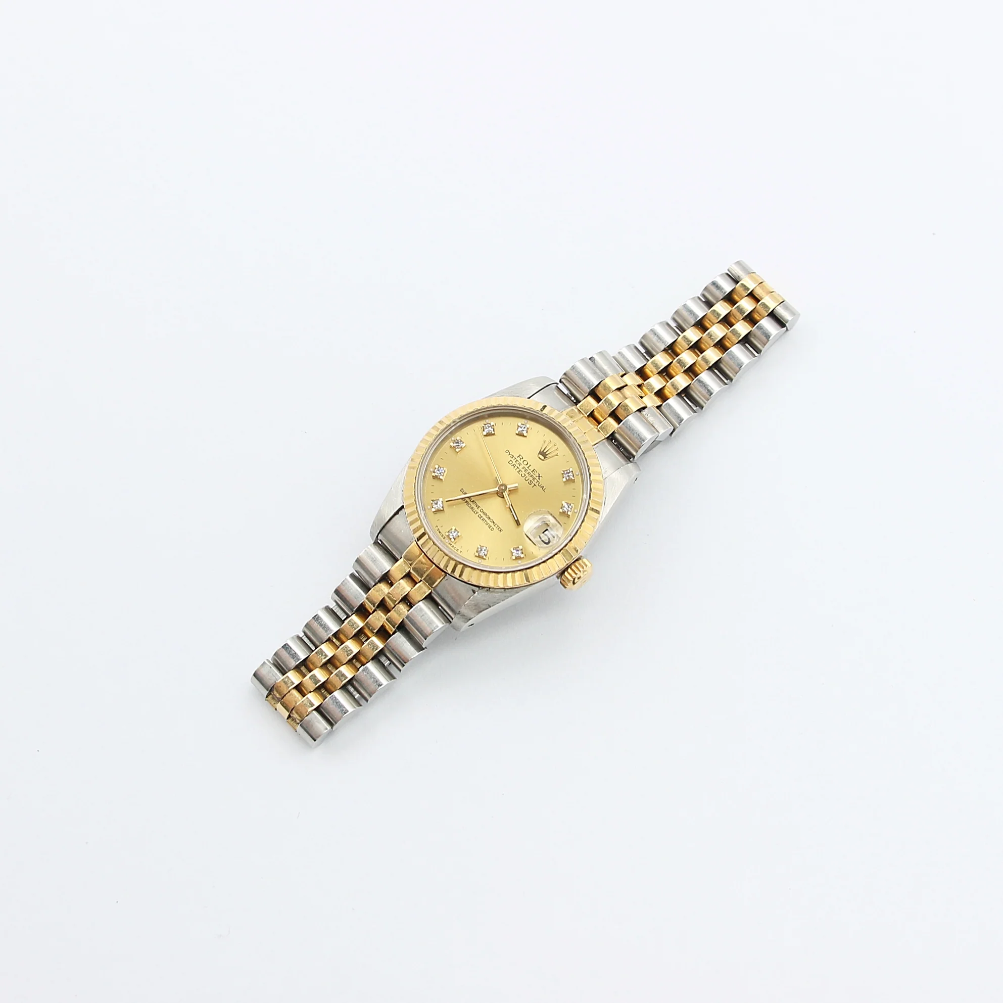 Rolex Datejust 31 ref 68273 Steel/Gold Jubilee Champagne Diamonds dial - Image 3