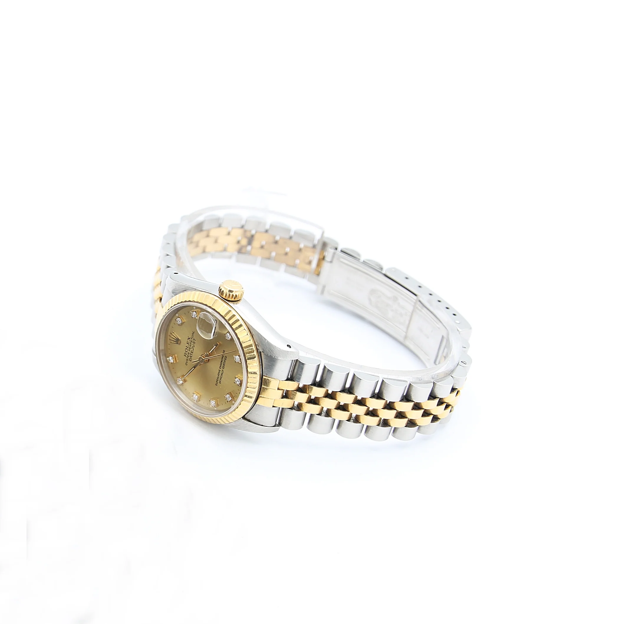 Rolex Datejust 31 ref 68273 Steel/Gold Jubilee Champagne Diamonds dial - Image 4