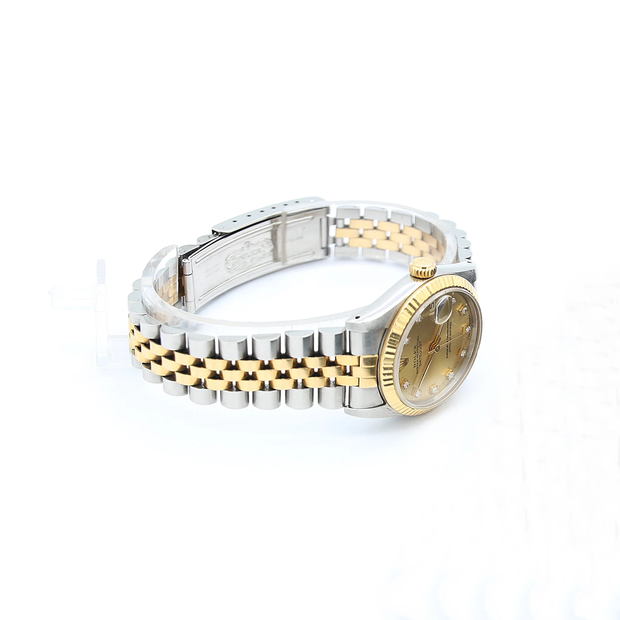 Rolex Datejust 31 ref 68273 Steel/Gold Jubilee Champagne Diamonds dial - Full Set - Image 5