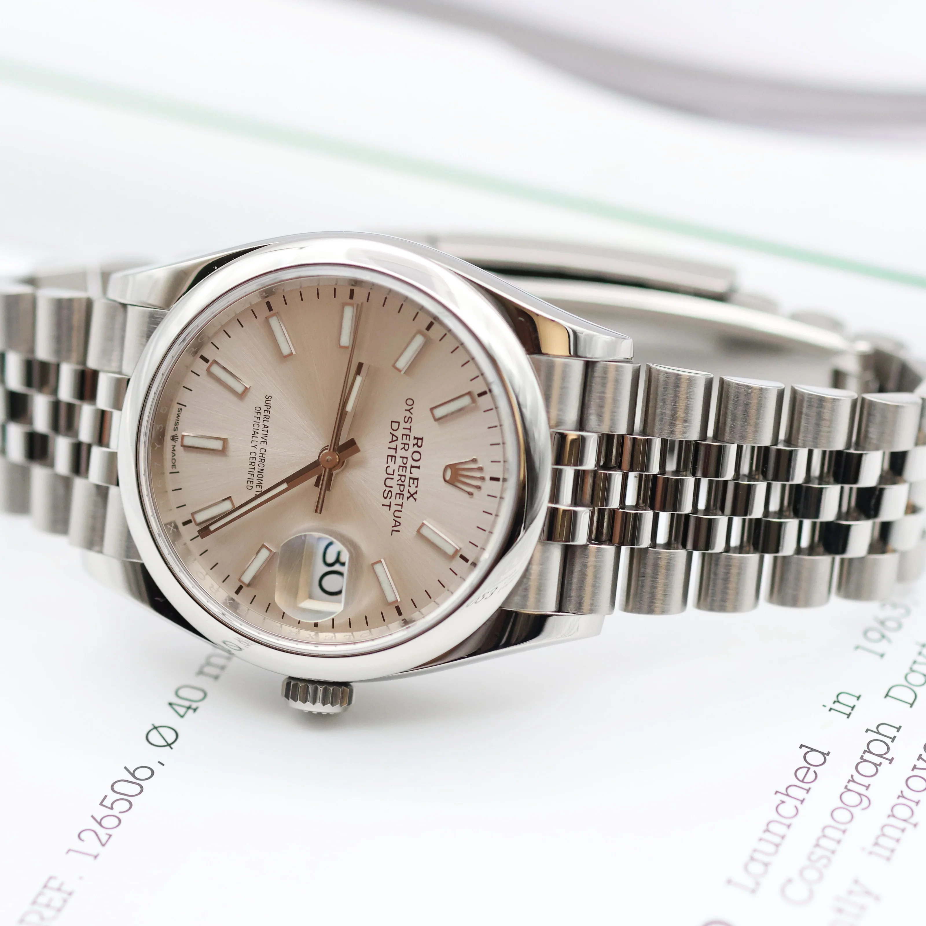 Rolex Datejust 36 126200 Silver Dial Jubilee bracelet - Image 12