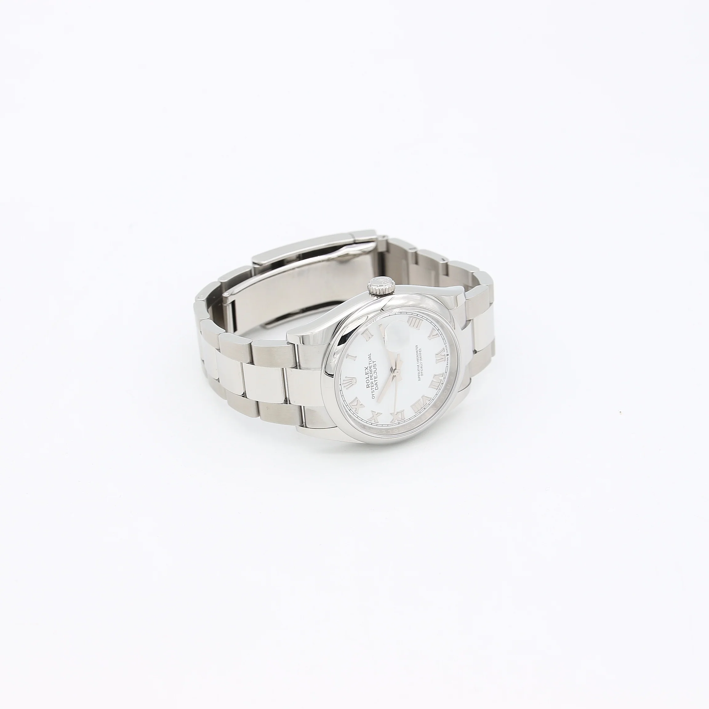Rolex Datejust 36 126200 White Roman Dial Oyster bracelet with Card - Image 7