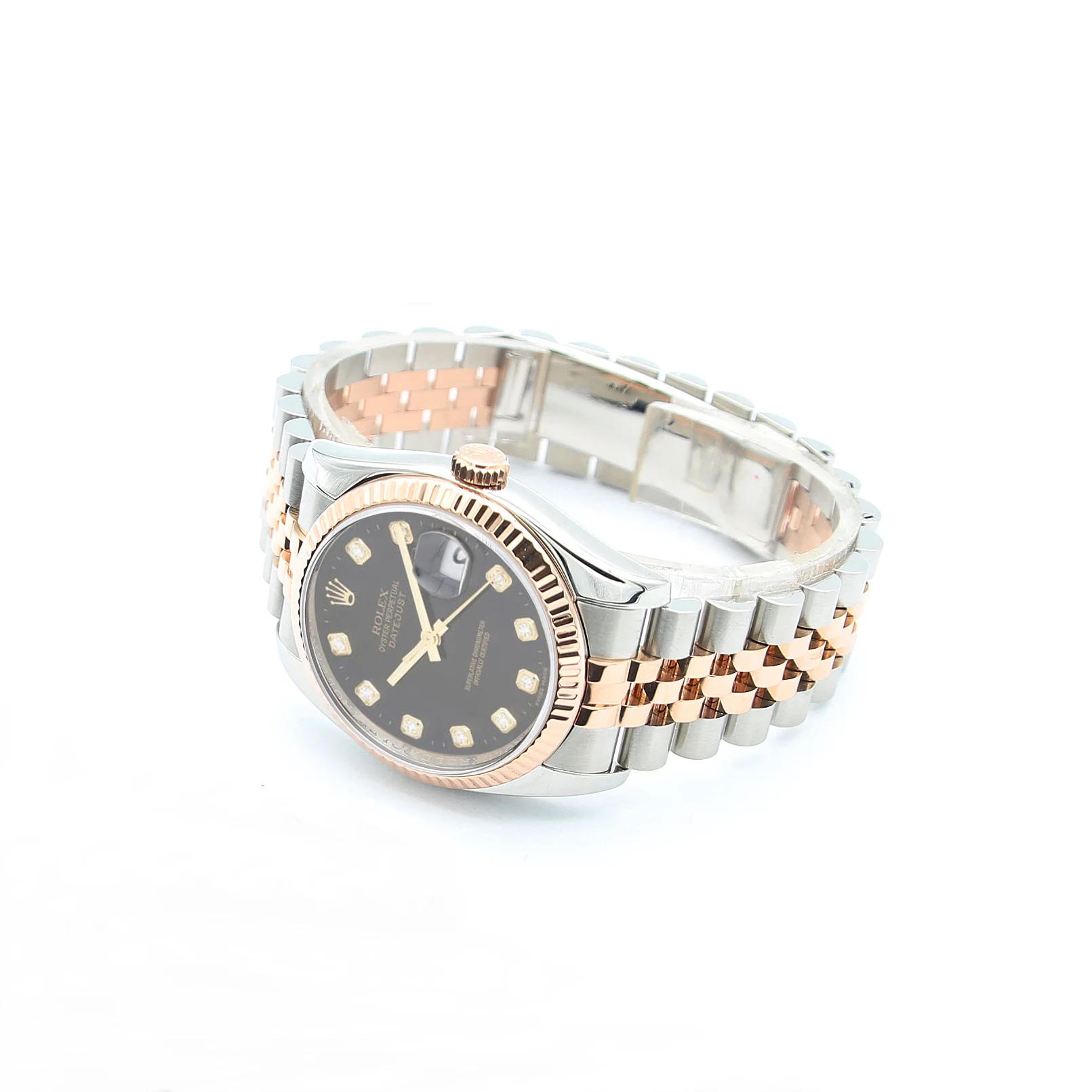Rolex Datejust 36 ref. 116231 Black Diamonds Dial - Steel/Rose Gold Jubilee - Full Set - Image 5