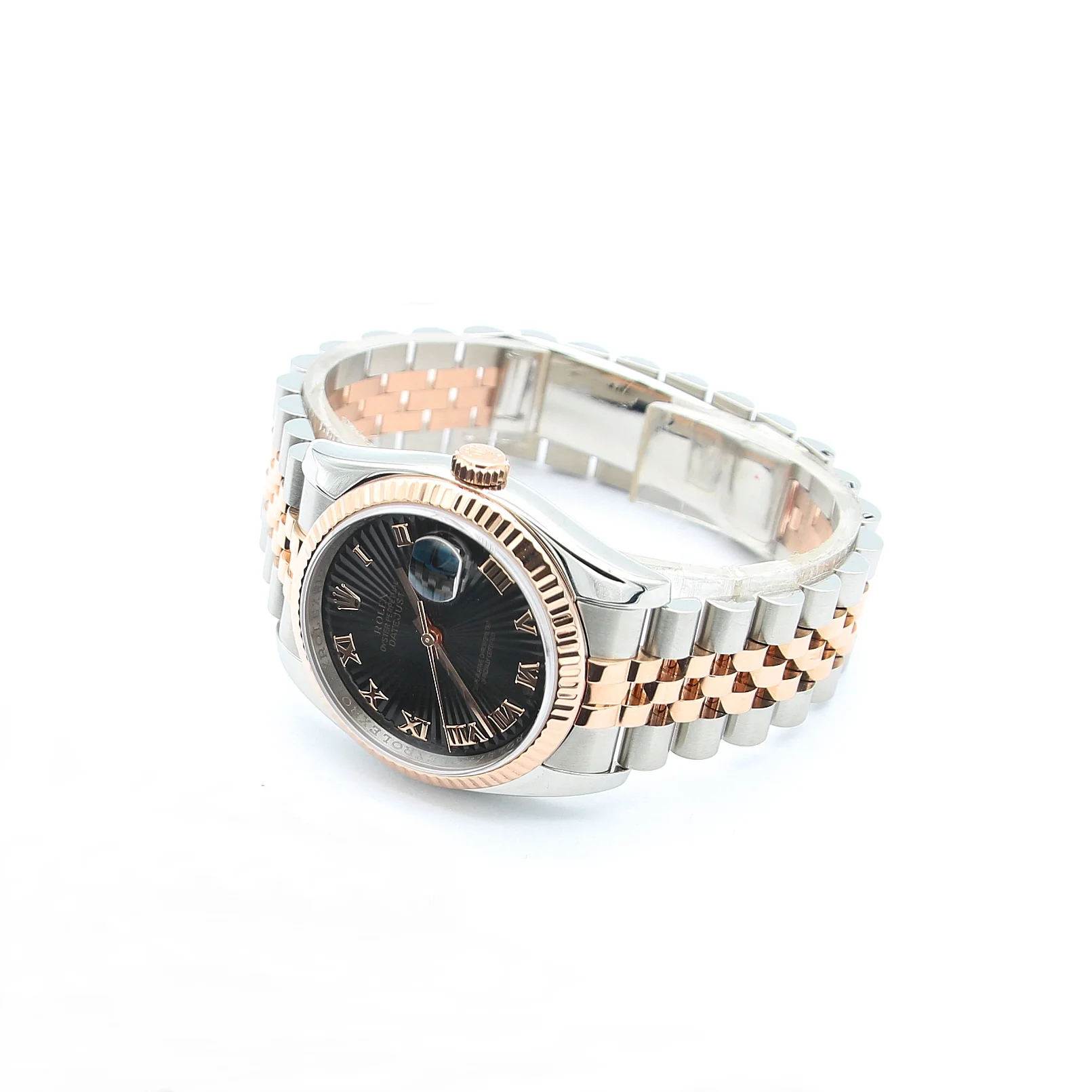 Rolex Datejust 36 ref. 116231 Black Roman Dial - Steel/Rose Gold Jubilee - Full Set - Image 8