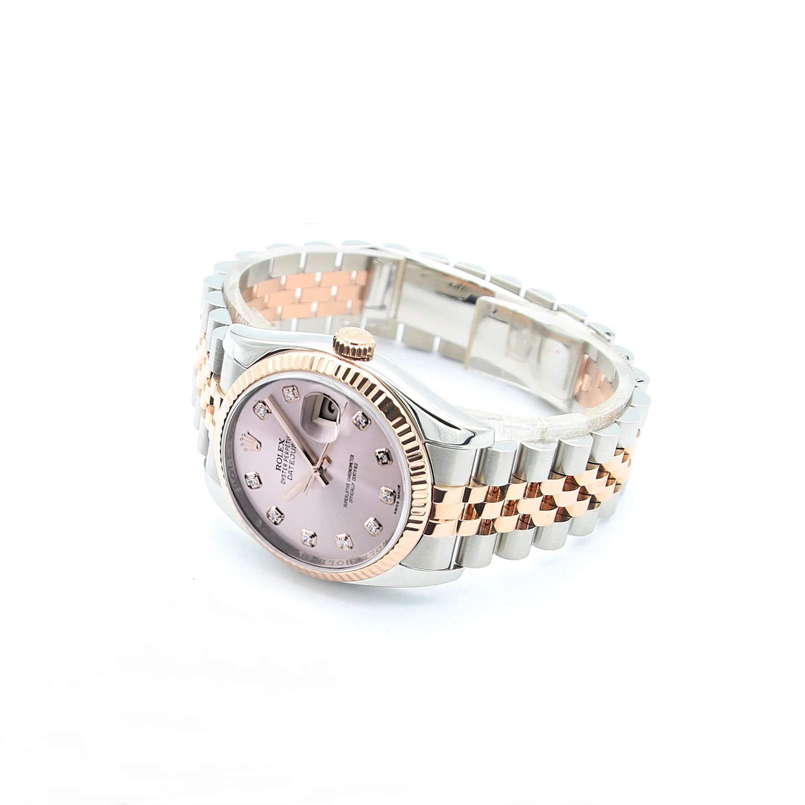 Rolex Datejust 36 ref. 116231 Sundust Diamonds Dial - Steel/Rose Gold Jubilee - Full Set - Image 4