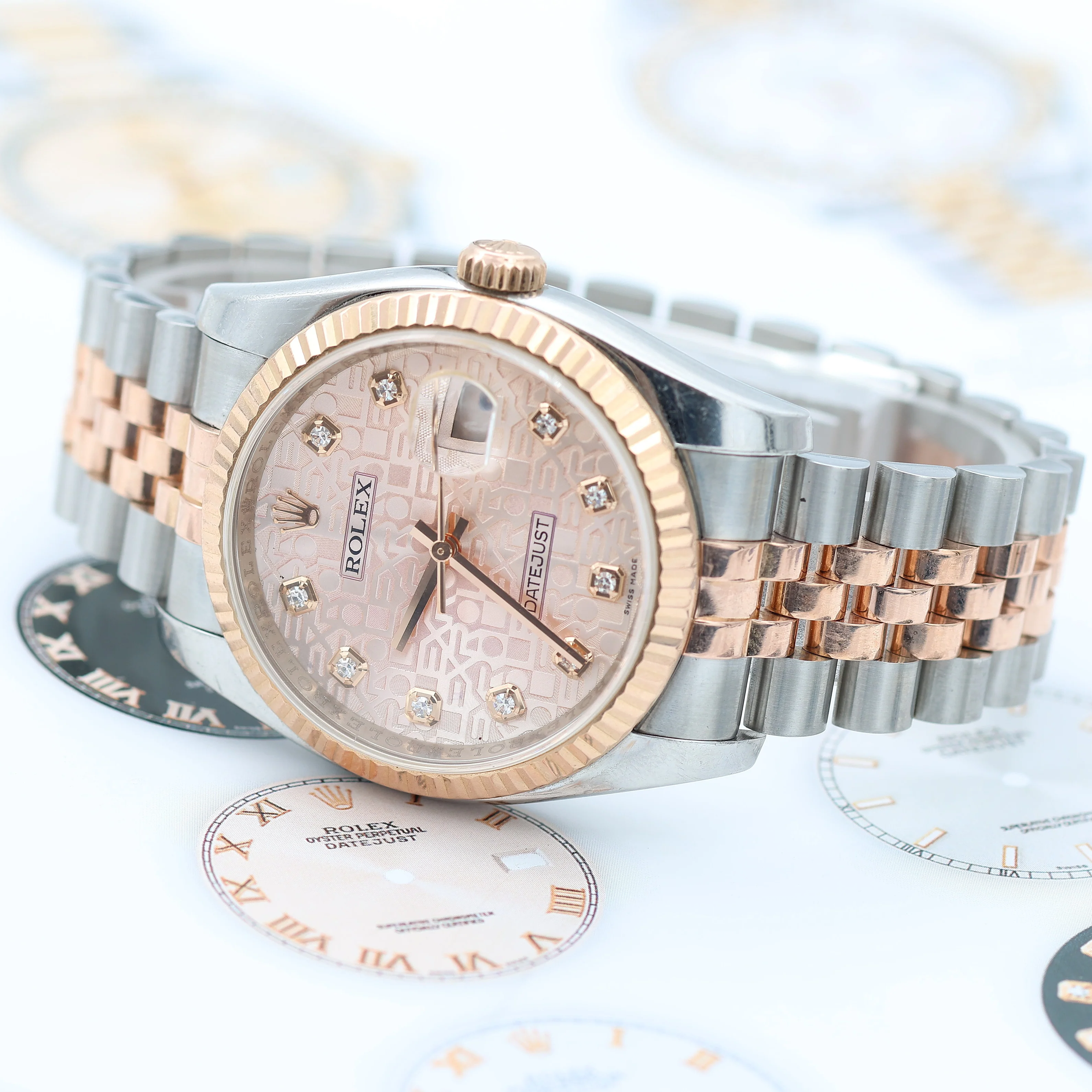 Rolex Datejust 36 ref. 116231 Sundust Millennary Diamonds Dial - Jubilee - Full Set - Image 10