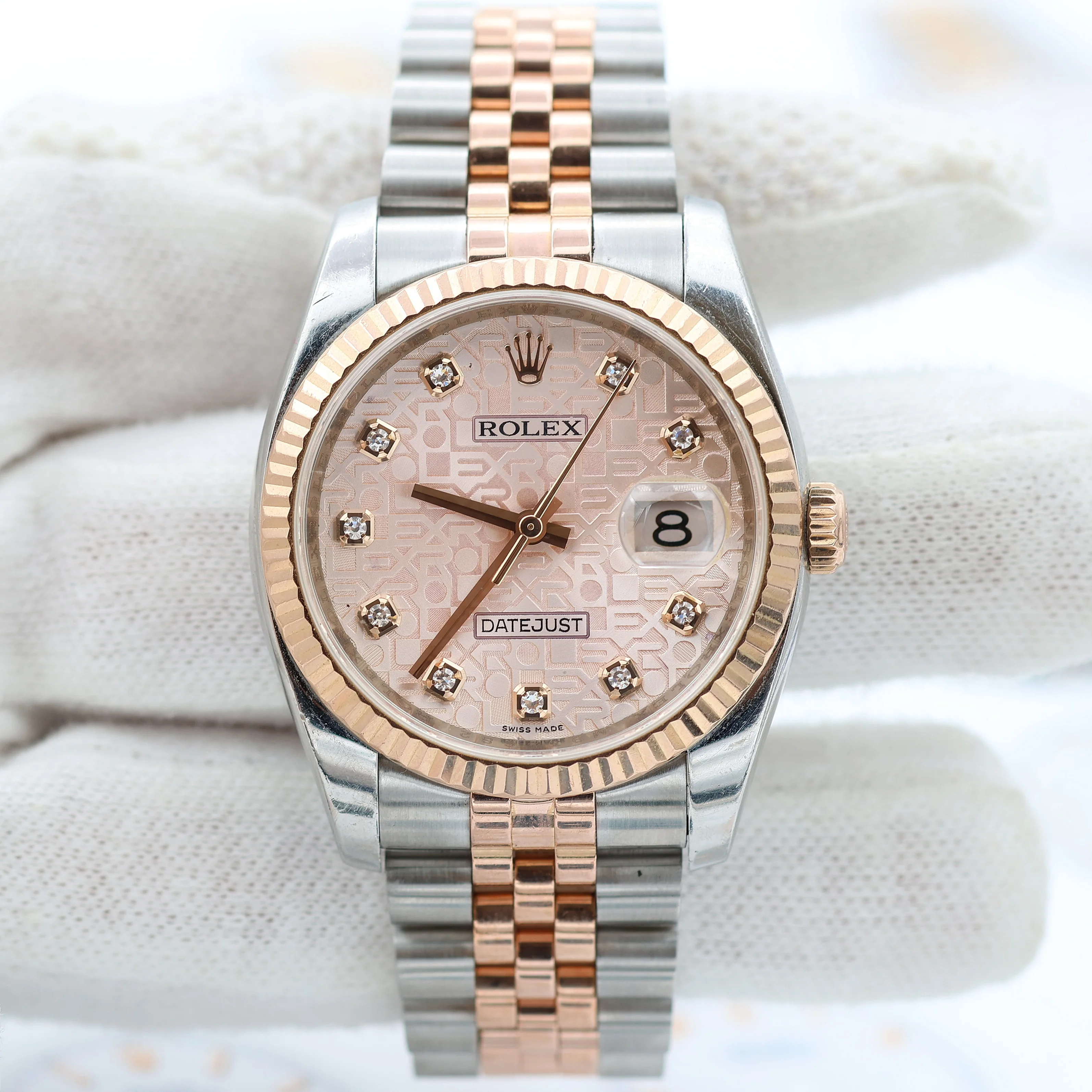Rolex Datejust 36 ref. 116231 Sundust Millennary Diamonds Dial - Jubilee - Full Set - Image 5