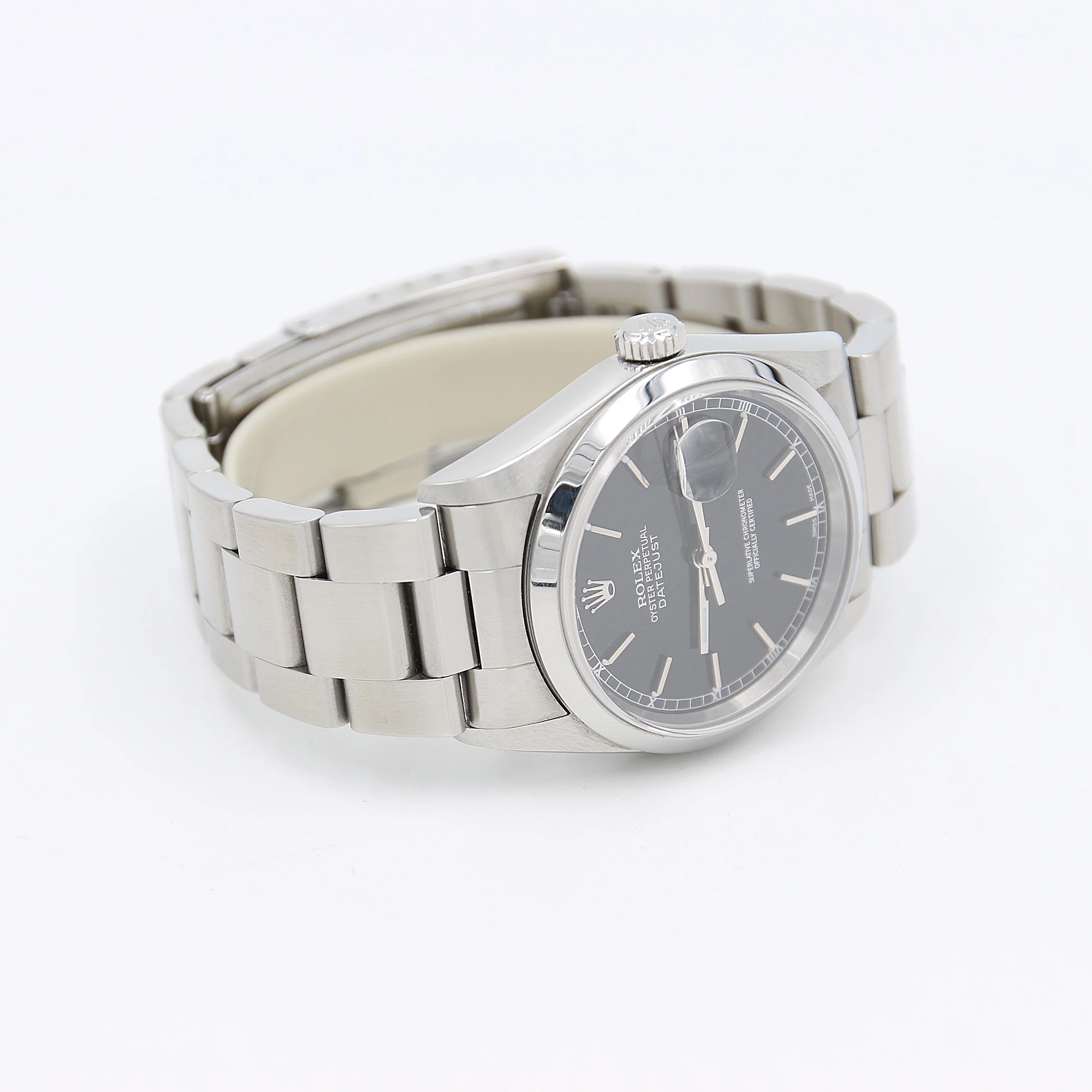 Rolex Datejust 36 ref. 16200 Black Dial Oyster Bracelet - Full Set - Image 3