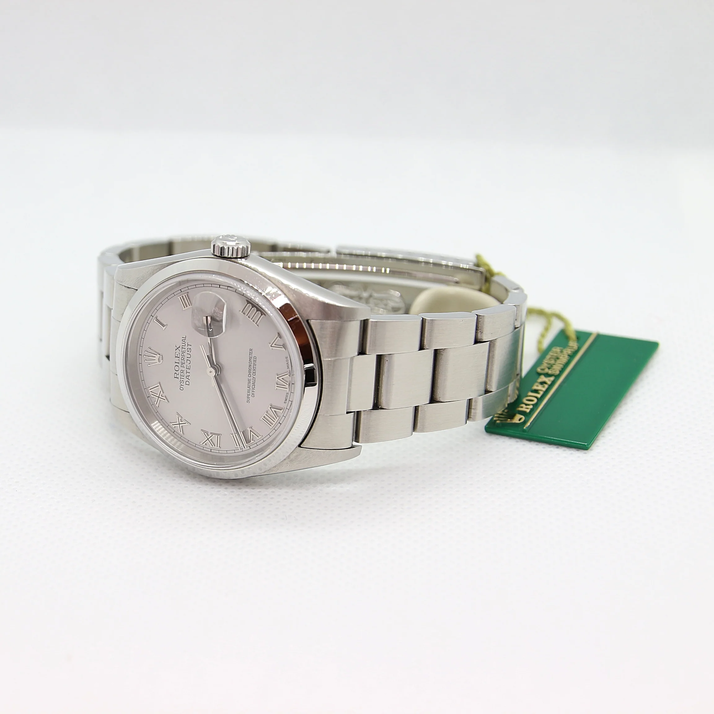 Rolex Datejust 36 ref. 16200 Grey Roman Dial Oyster Bracelet - Full Set - Image 2