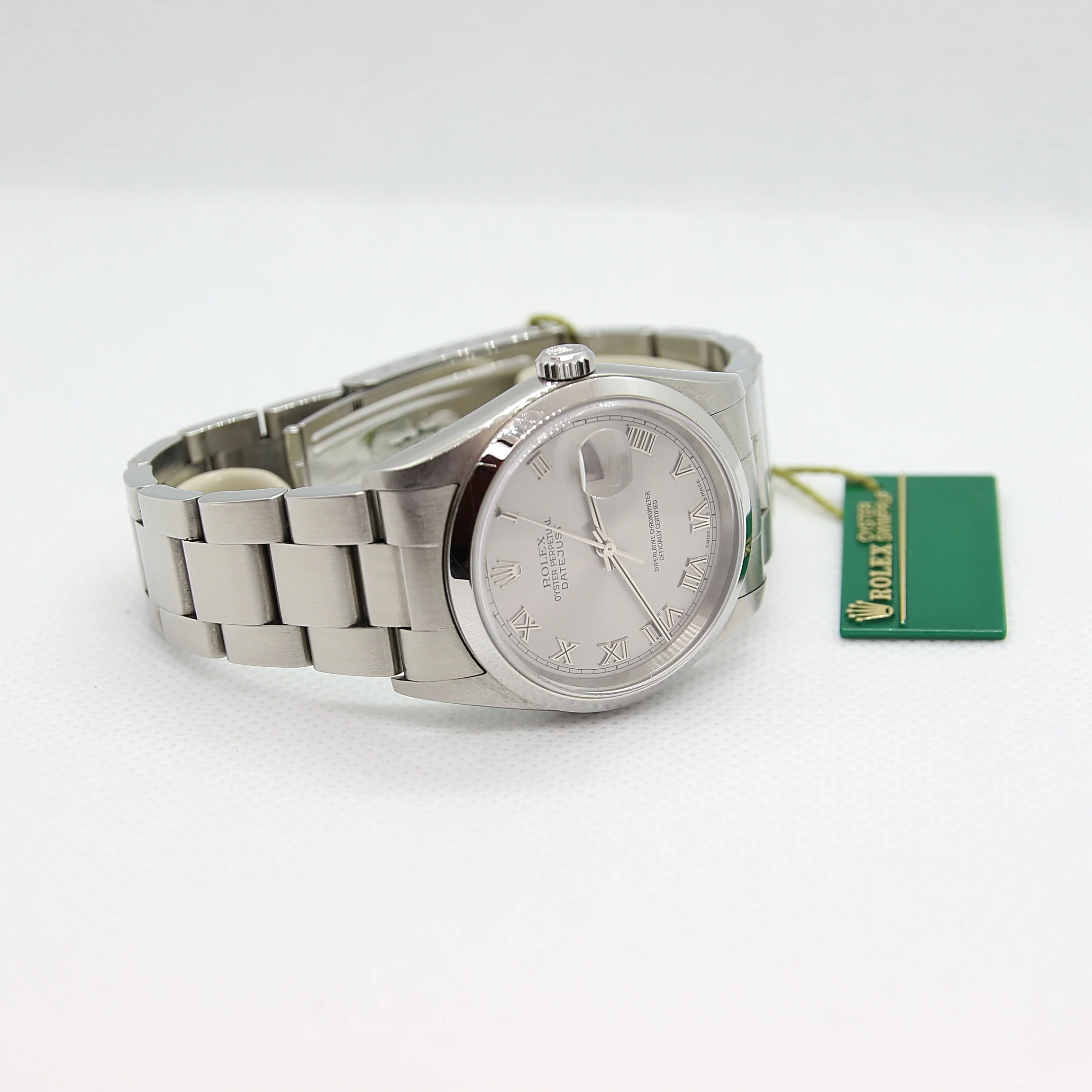 Rolex Datejust 36 ref. 16200 Grey Roman Dial Oyster Bracelet - Full Set - Image 3