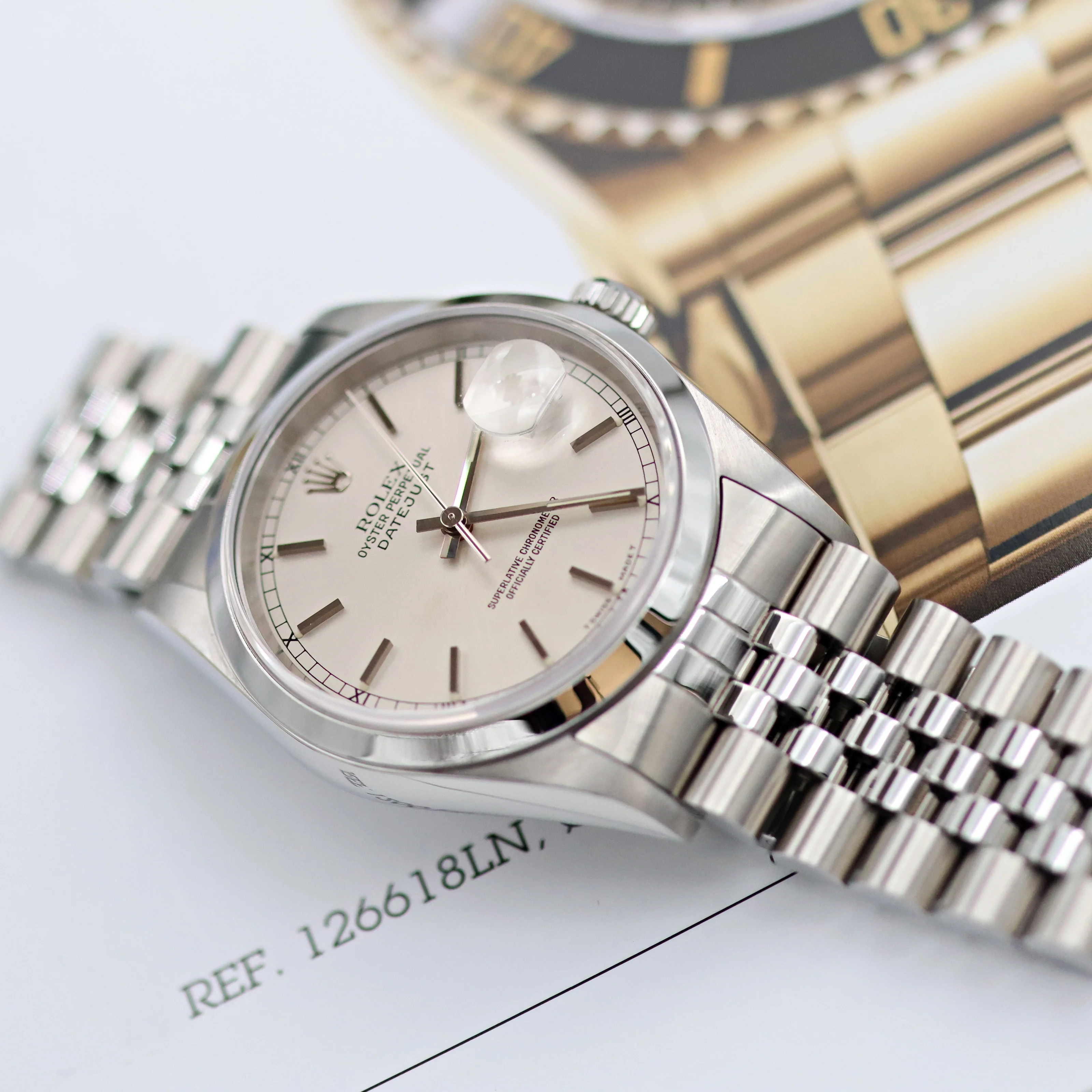 Rolex Datejust 36 ref. 16200 Silver Circle Dial - Jubilee Bracelet - Image 6
