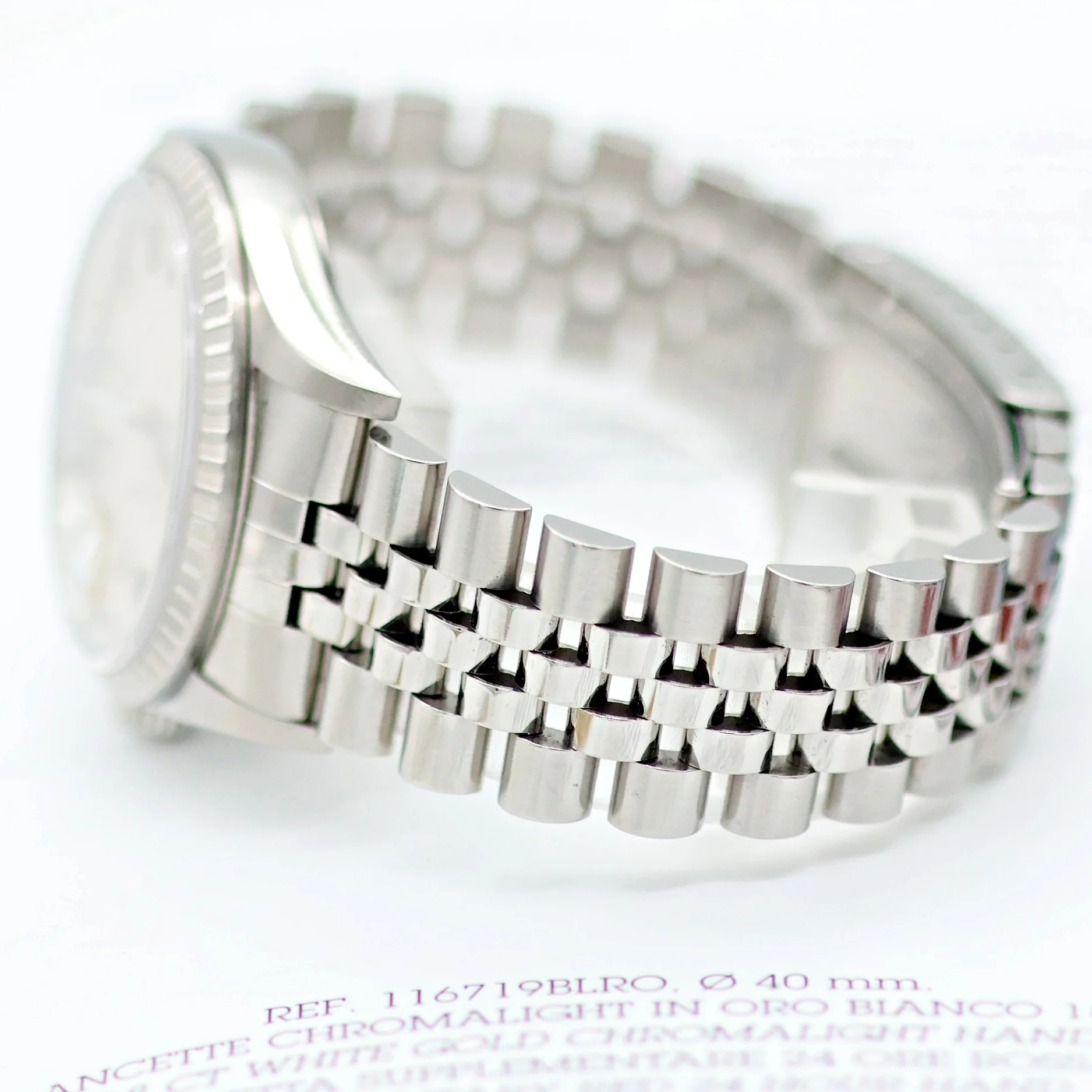 Rolex Datejust 36 ref. 16220 Silver Dial (Circle hours dial) - Jubilee - Full Set - Image 19