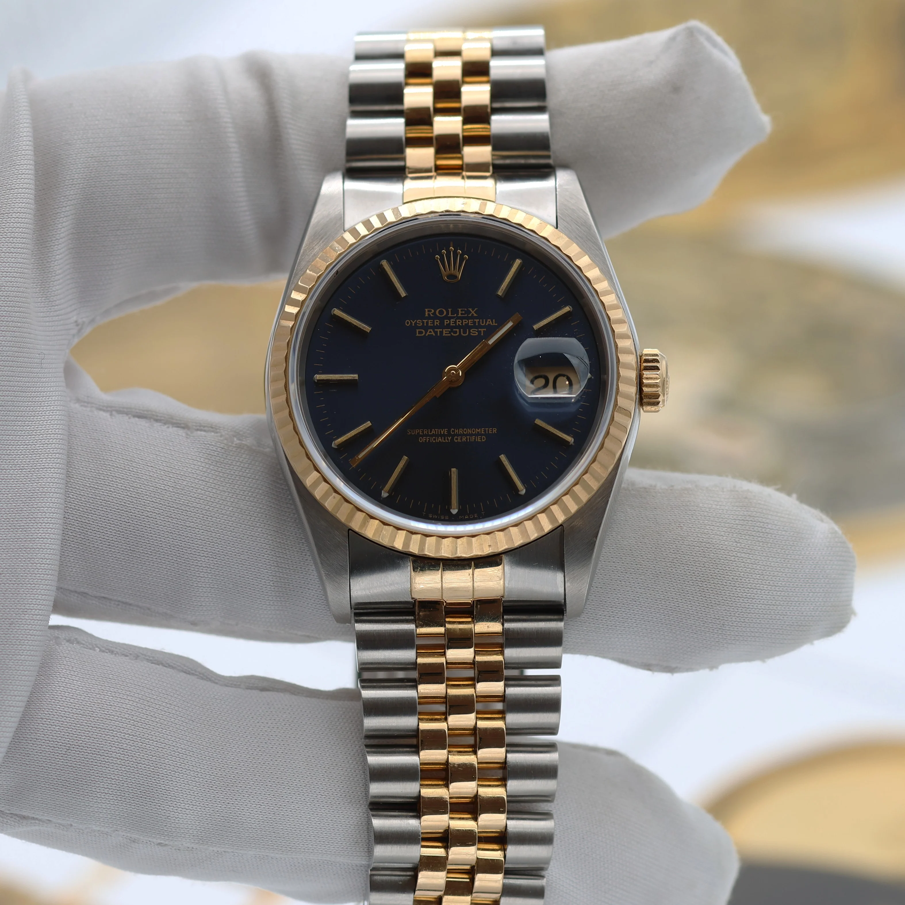 Rolex Datejust 36 ref. 16233 Blue dial - Jubilee Bracelet - Full Set - Image 4