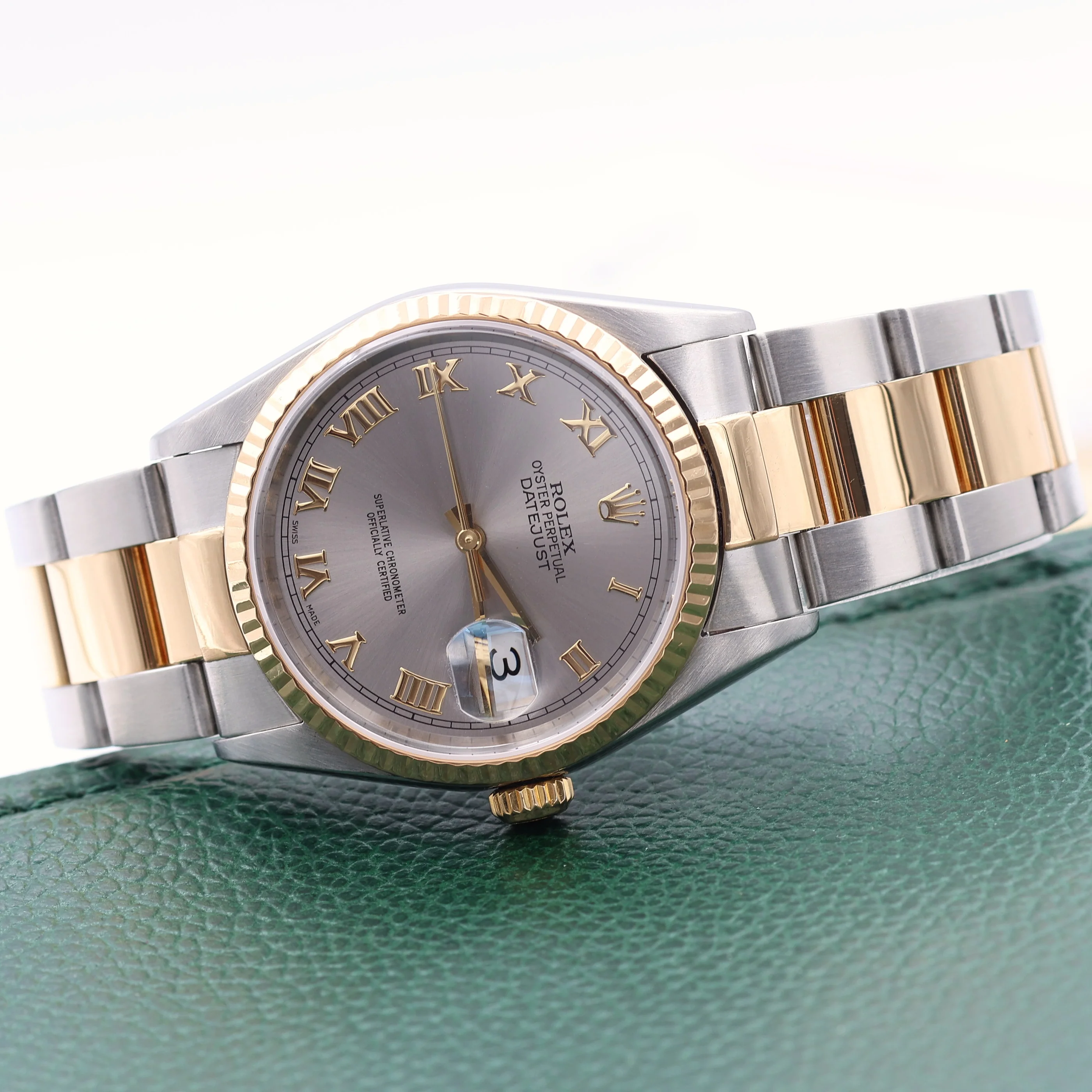 Rolex Datejust 36 ref. 16233 Grey Roman dial - Oyster Bracelet - Image 13