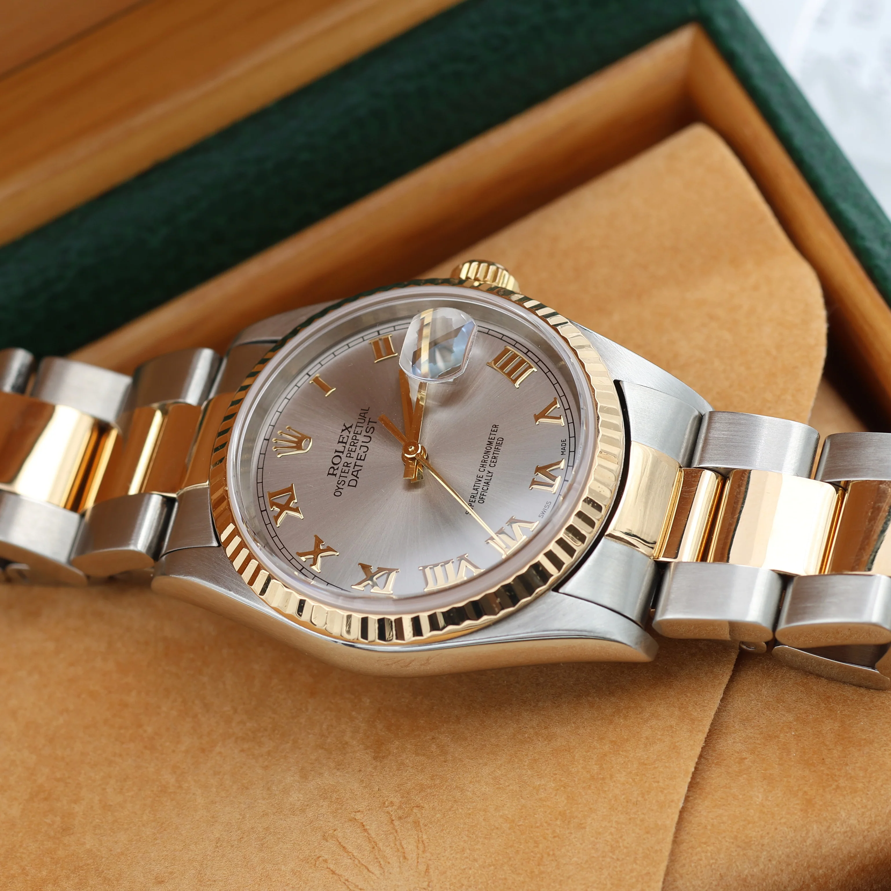 Rolex Datejust 36 ref. 16233 Grey Roman dial - Oyster Bracelet - Image 3