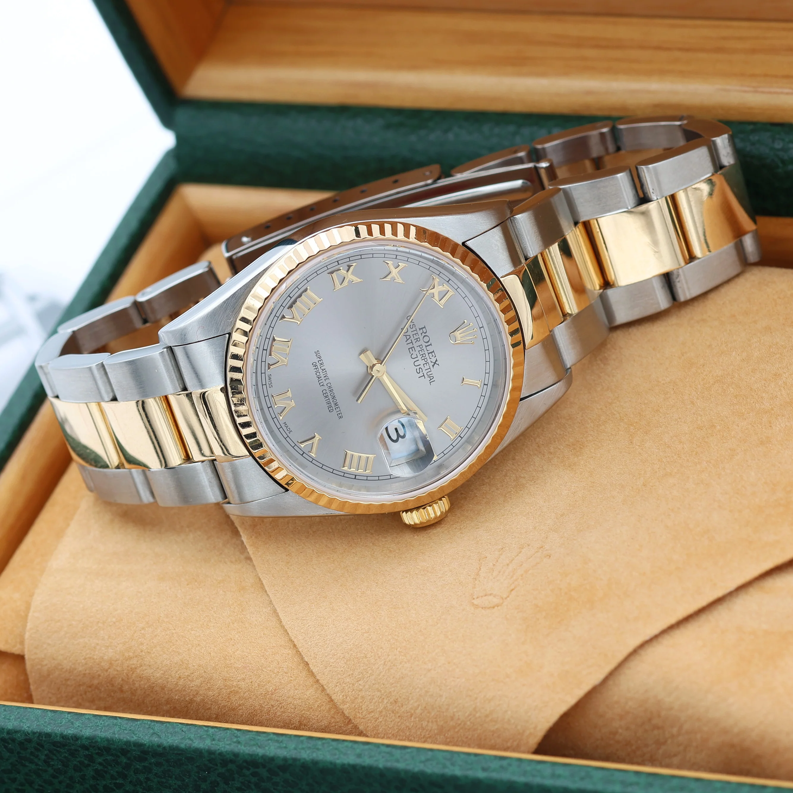 Rolex Datejust 36 ref. 16233 Grey Roman dial - Oyster Bracelet - Image 4