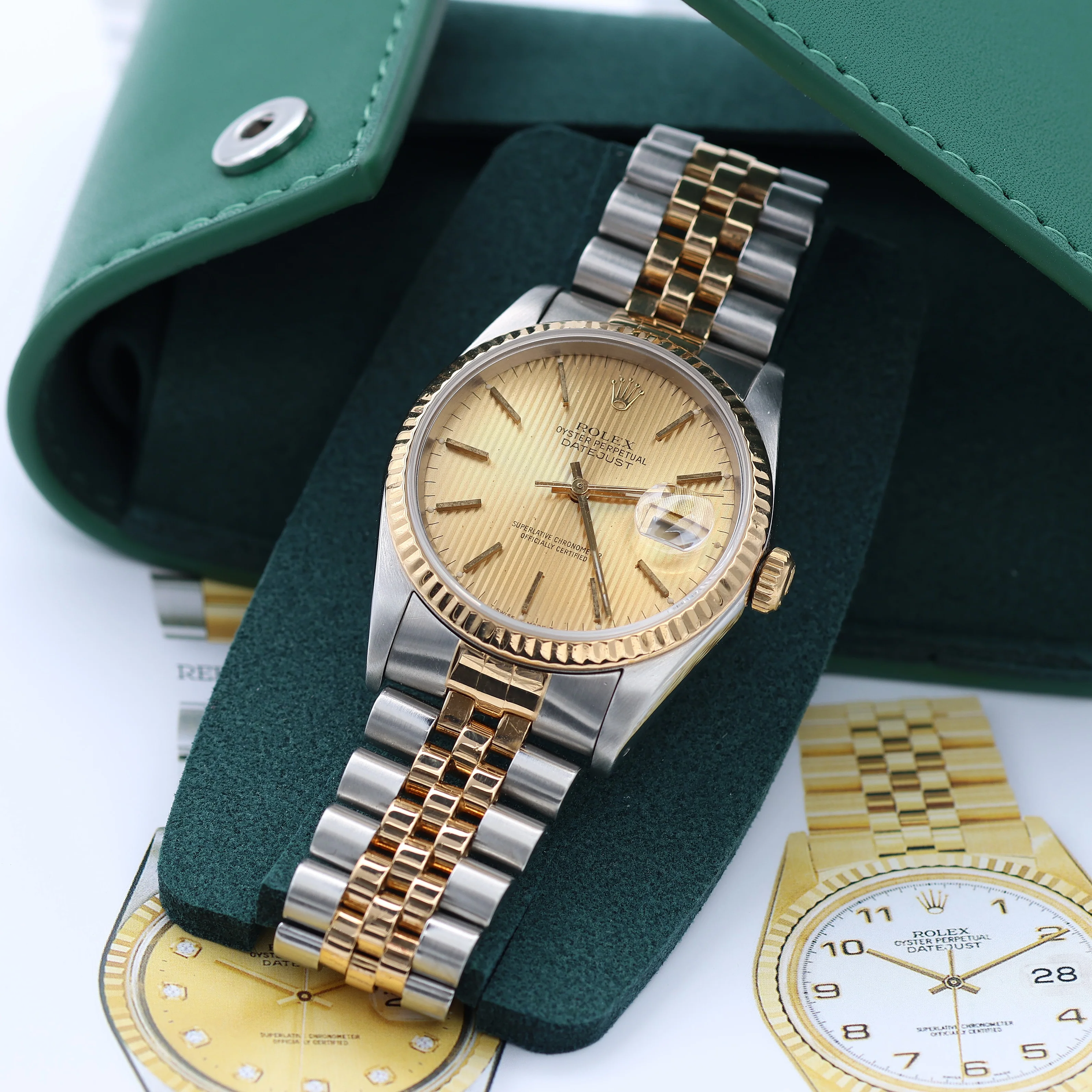 Rolex Datejust 36 ref. 16233 Tapestry dial - Jubilee Bracelet - Full Set