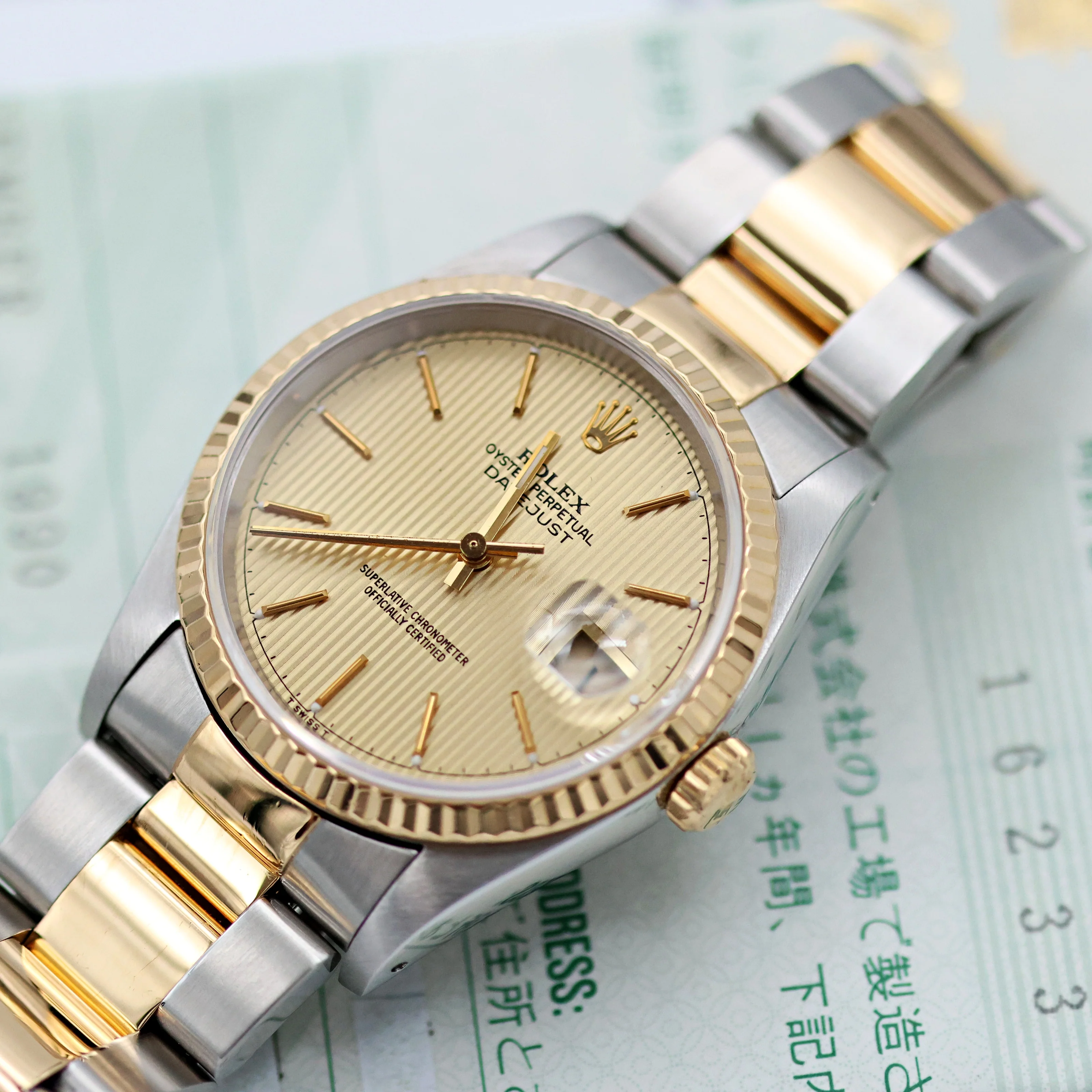 Rolex Datejust 36 ref. 16233 Tapestry dial - Oyster Bracelet - Full Set - Image 15