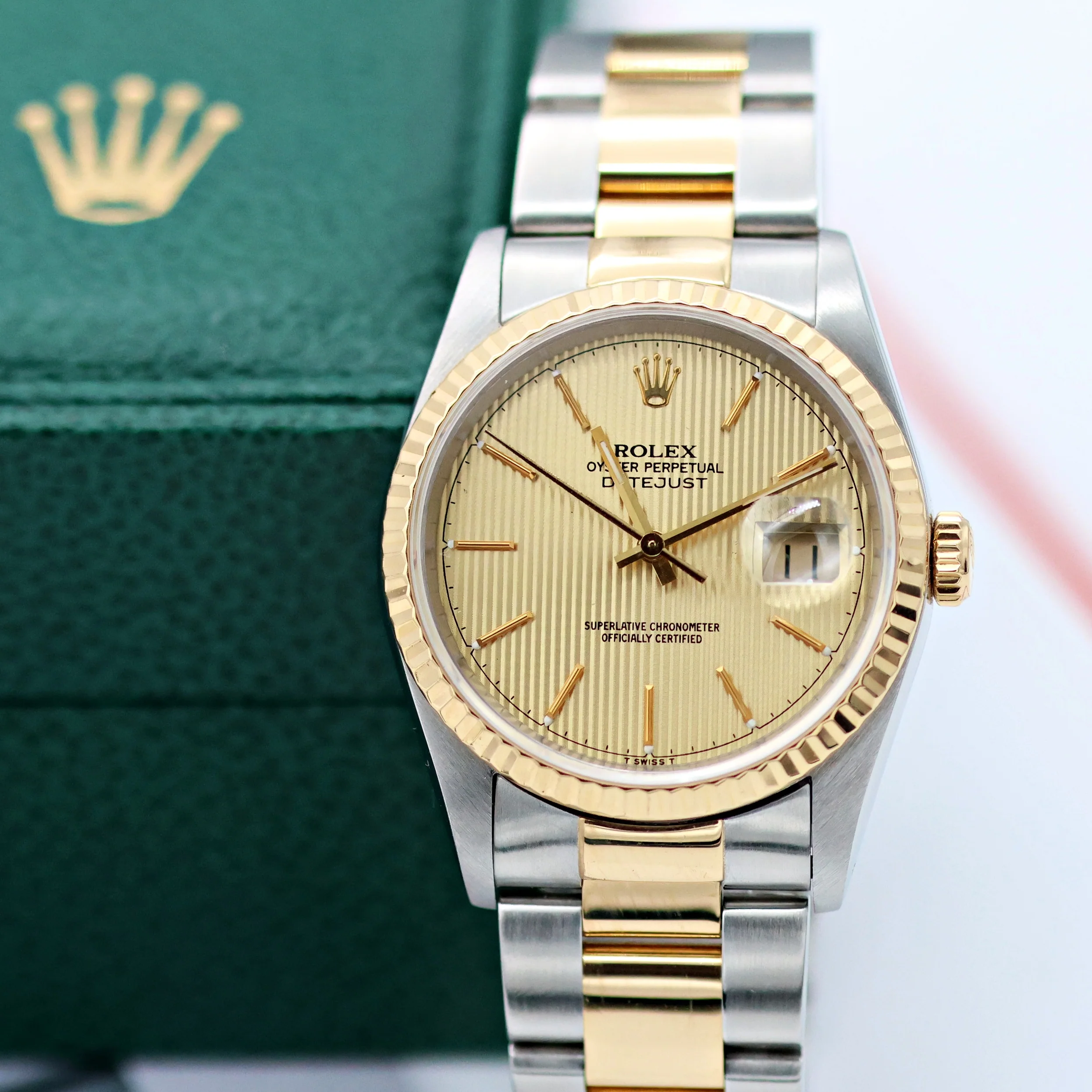Rolex Datejust 36 ref. 16233 Tapestry dial - Oyster Bracelet - Full Set - Image 3
