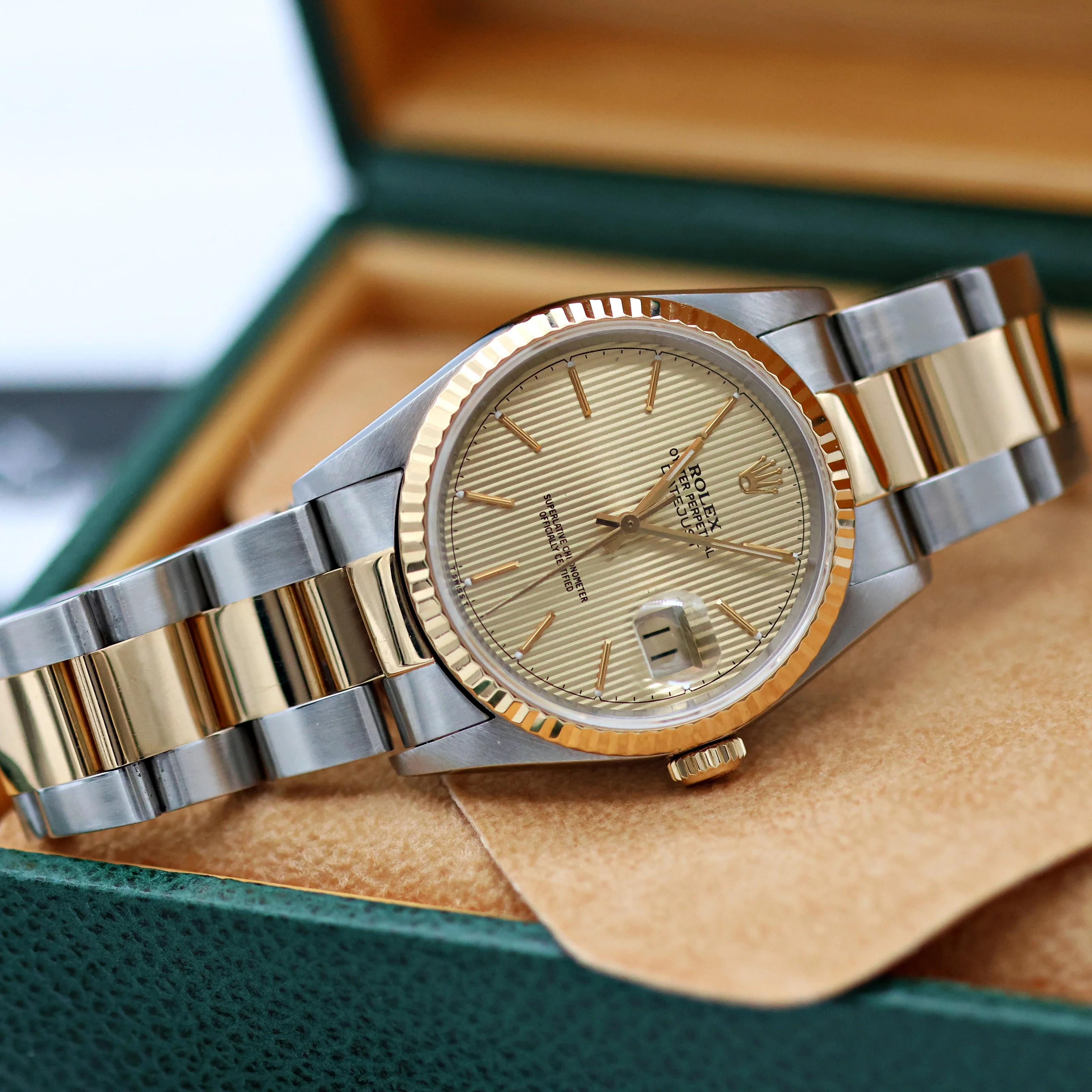 Rolex Datejust 36 ref. 16233 Tapestry dial - Oyster Bracelet - Full Set - Image 4
