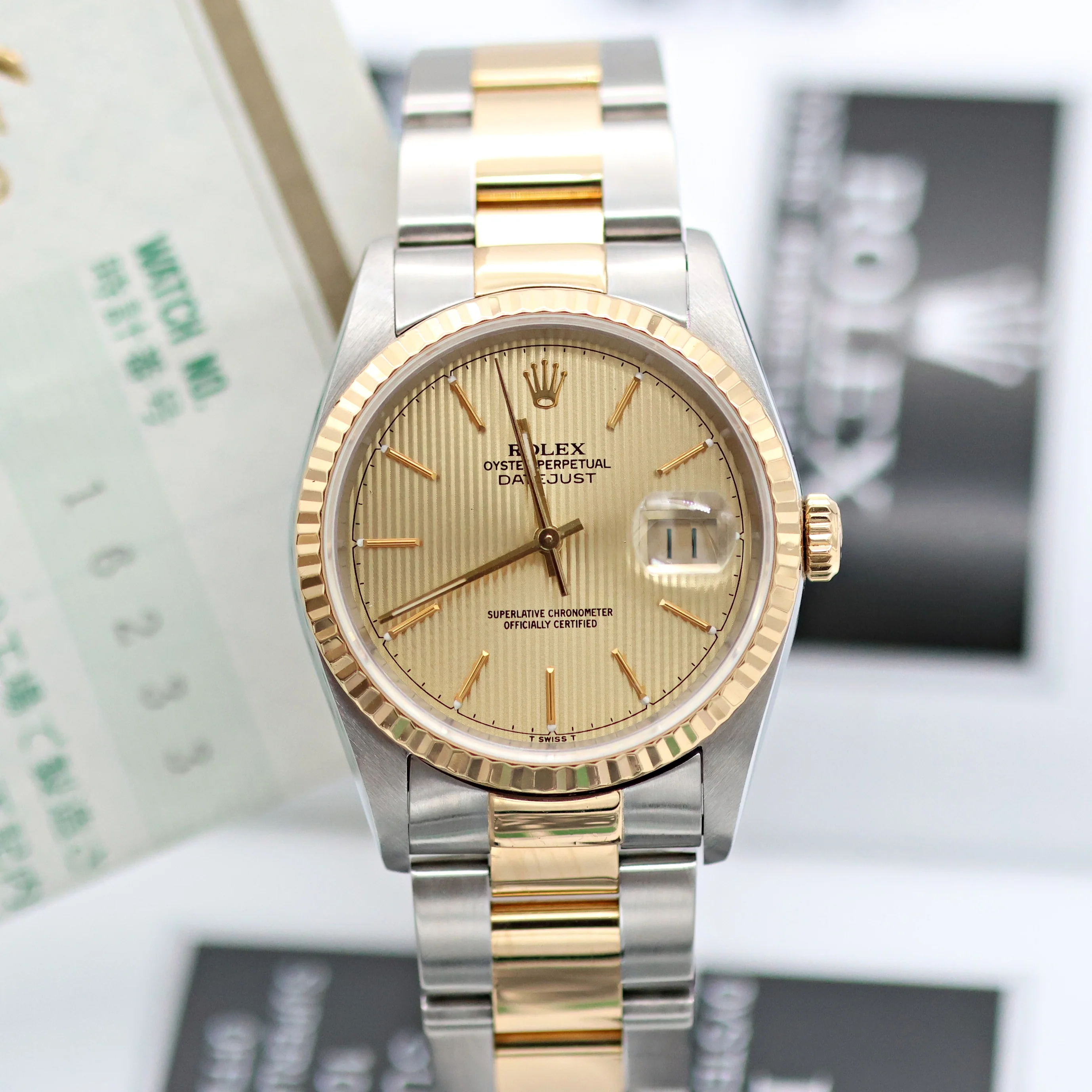 Rolex Datejust 36 ref. 16233 Tapestry dial - Oyster Bracelet - Full Set - Image 7