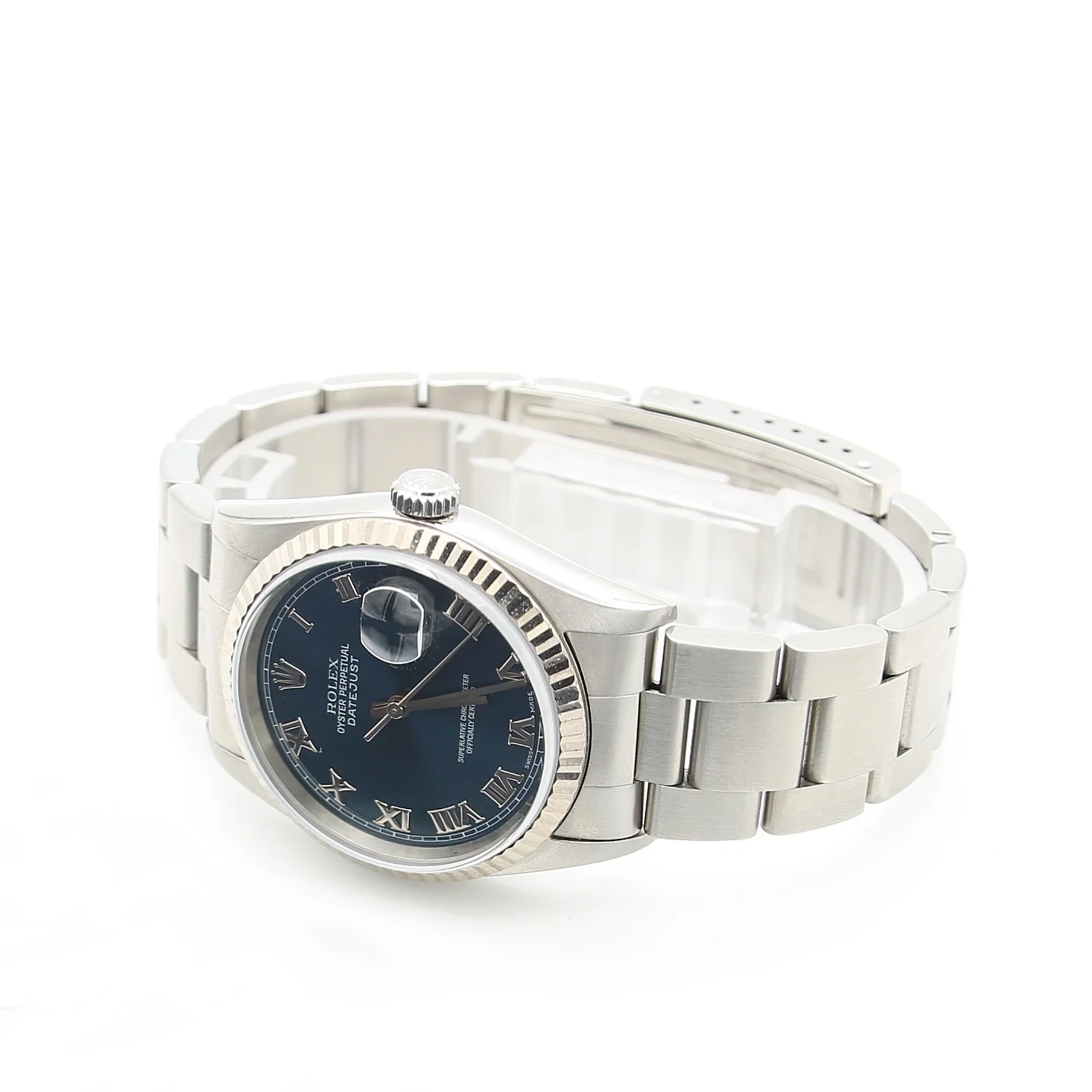 Rolex Datejust 36 ref. 16234 Blue Roman Dial - Oyster Bracelet - Image 3