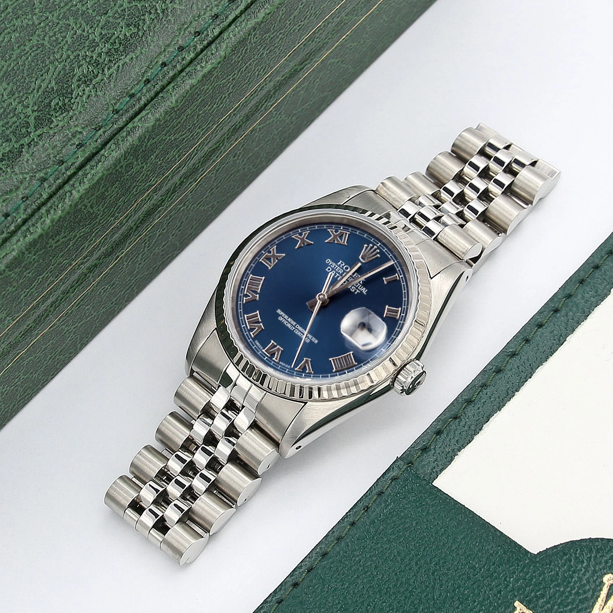 Rolex Datejust 36 ref. 16234 Blue Roman Dial - Jubilee