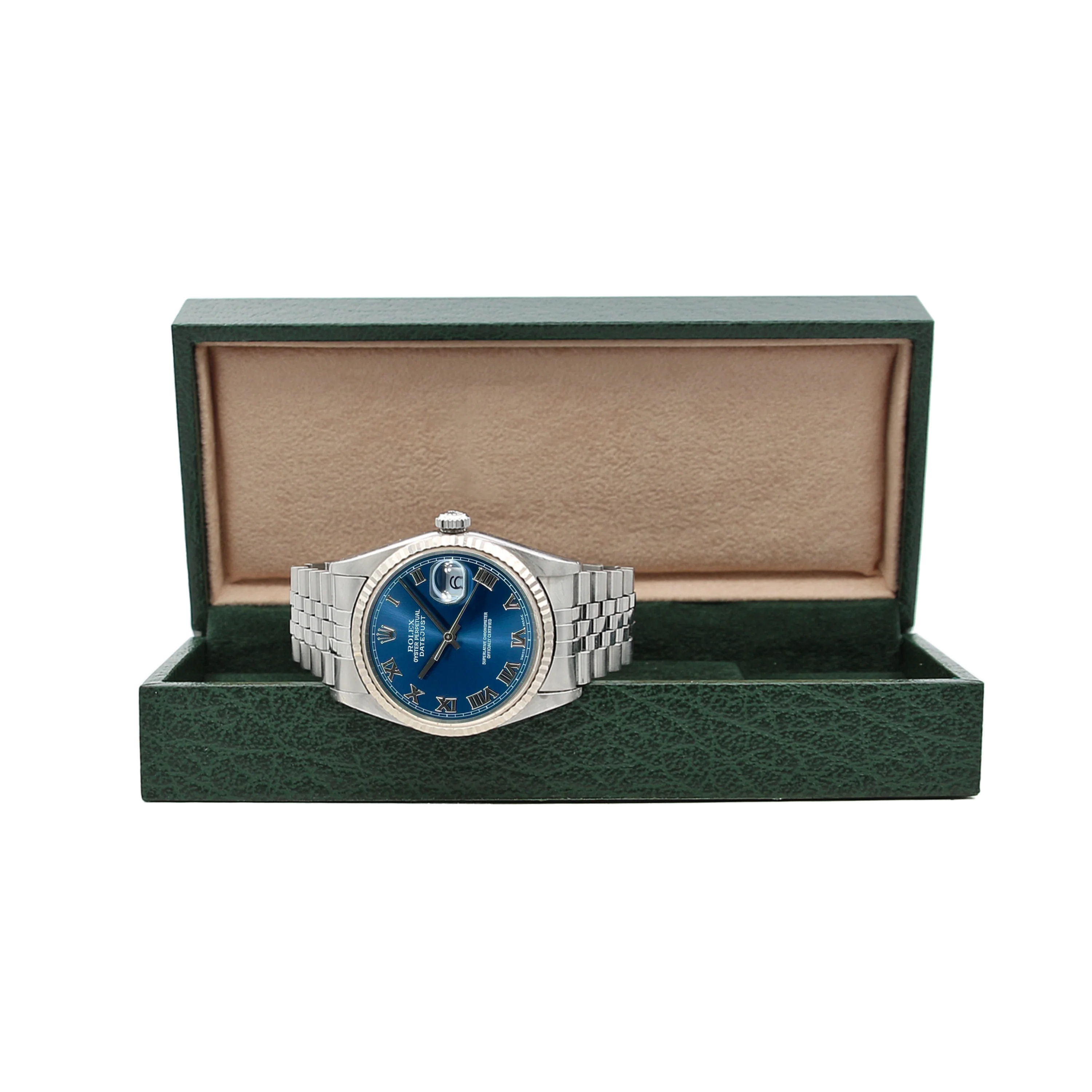 Rolex Datejust 36 ref. 16234 Blue Roman Dial - Jubilee - Image 3