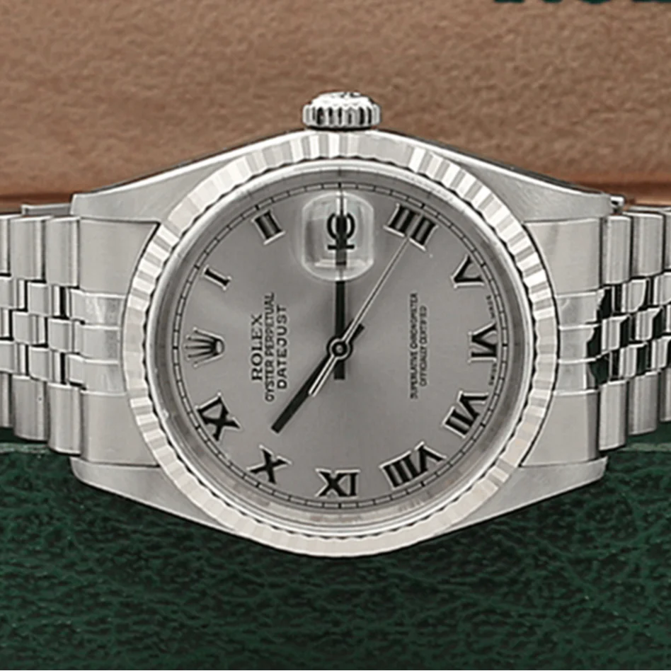 Rolex Datejust 36 ref. 16234 Gray Roman Dial - Full Set - Image 3