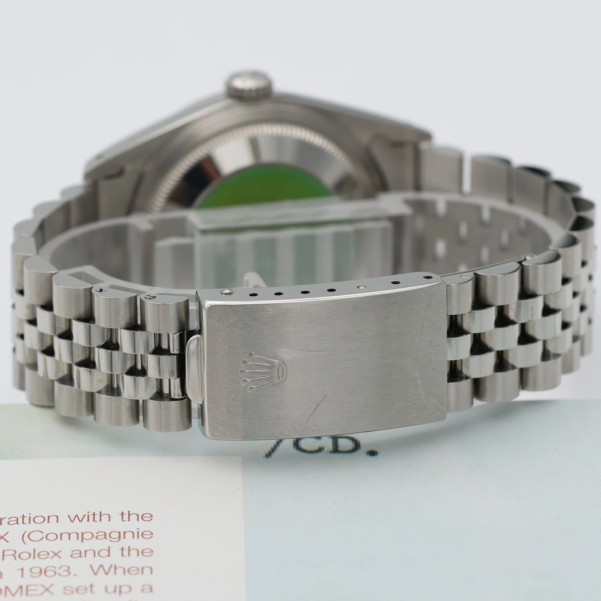 Rolex Datejust 36 ref. 16234 Silver Linen Dial -  Jubilee - Full Set - Image 20
