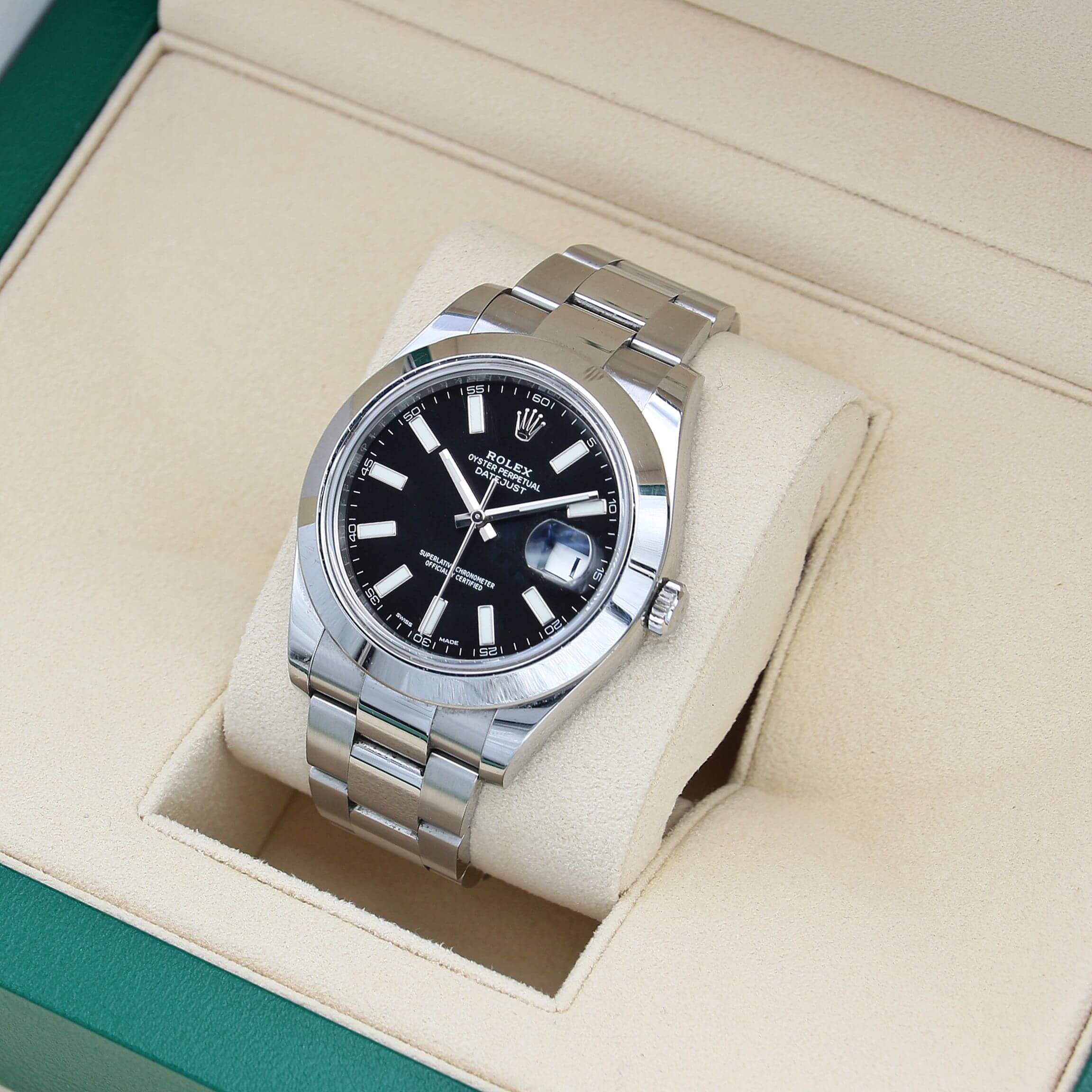 Rolex Datejust 41 ref. 116300 Black Dial - Oyster Bracelet - Full Set - Image 3