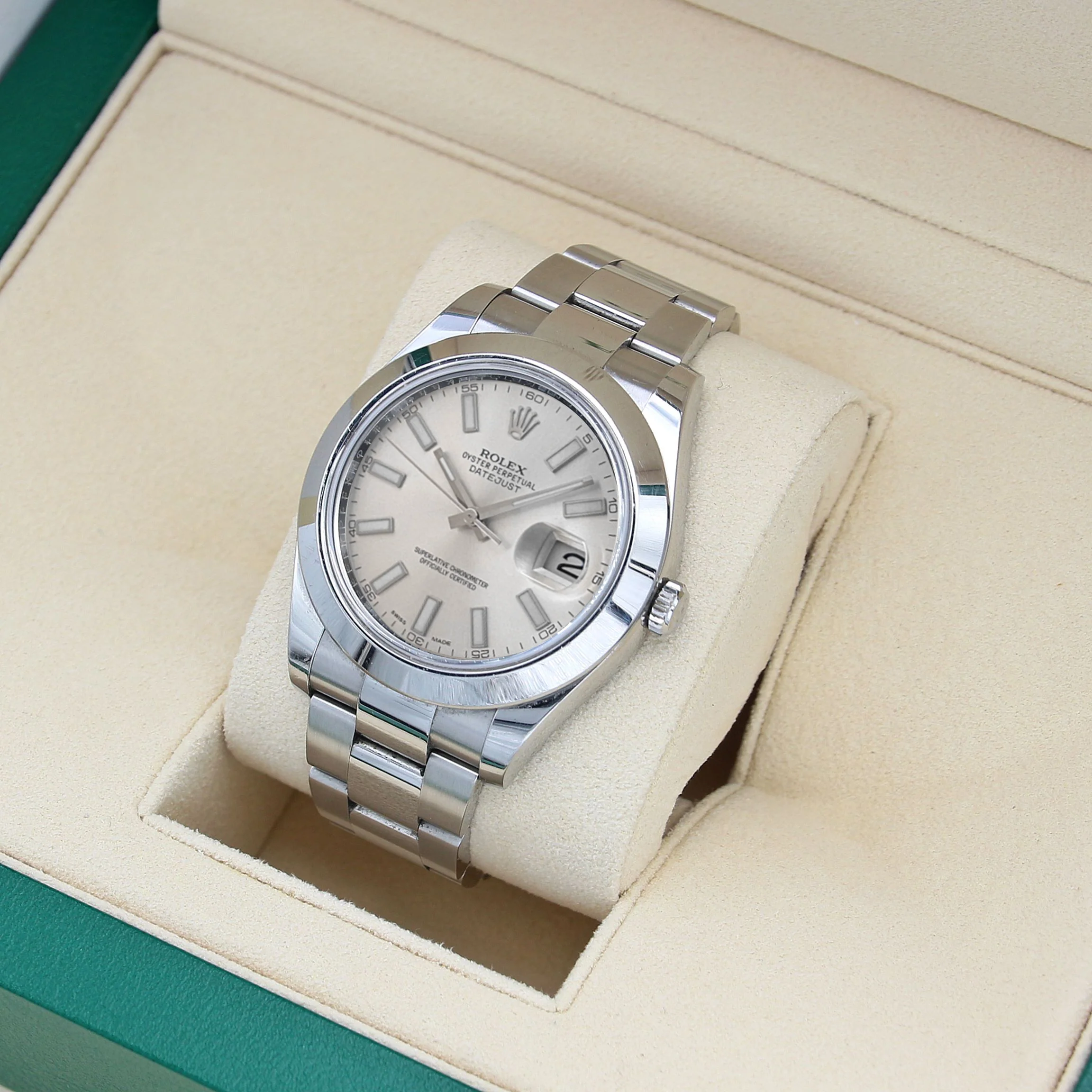 Rolex Datejust 41 ref. 116300 Silver Dial - Oyster Bracelet - Full Set - Image 2
