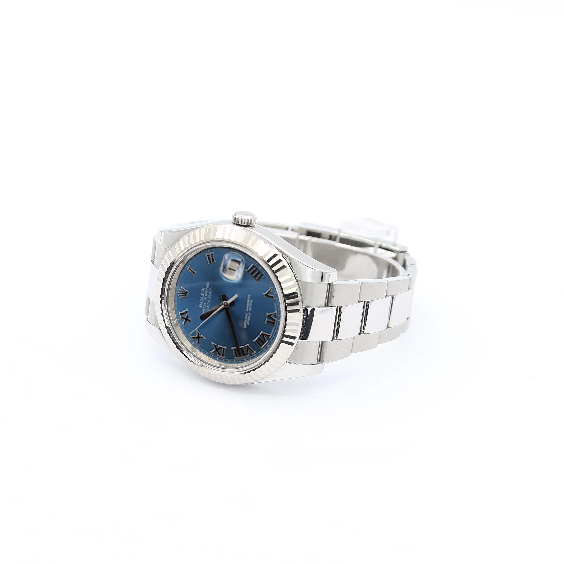Rolex Datejust II ref. 116334 Blue Roman Dial Oyster Bracelet - Full Set - Image 4