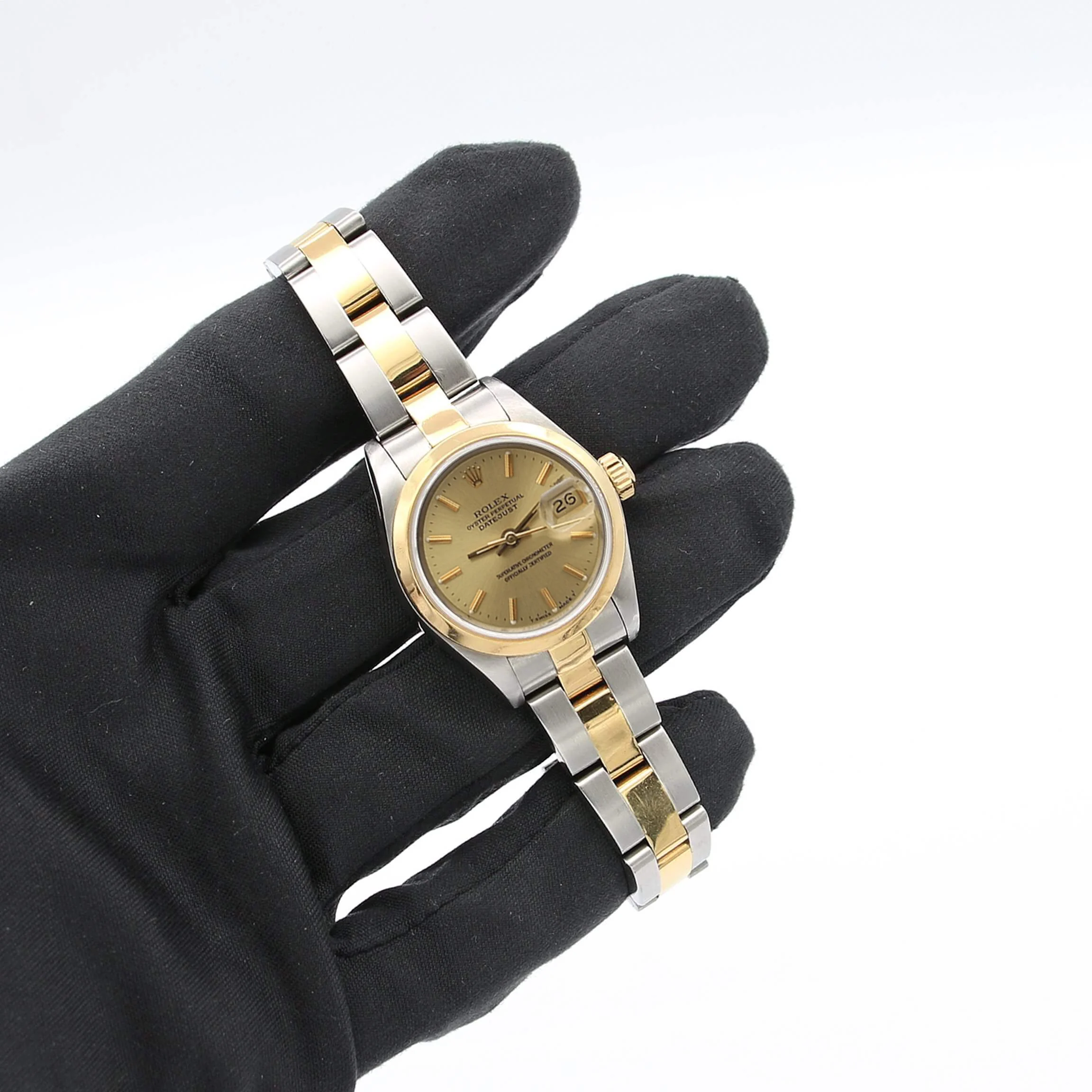 Rolex Datejust Lady ref. 69163 Steel/Gold - Oyster Bracelet - Champagne Dial - Full Set